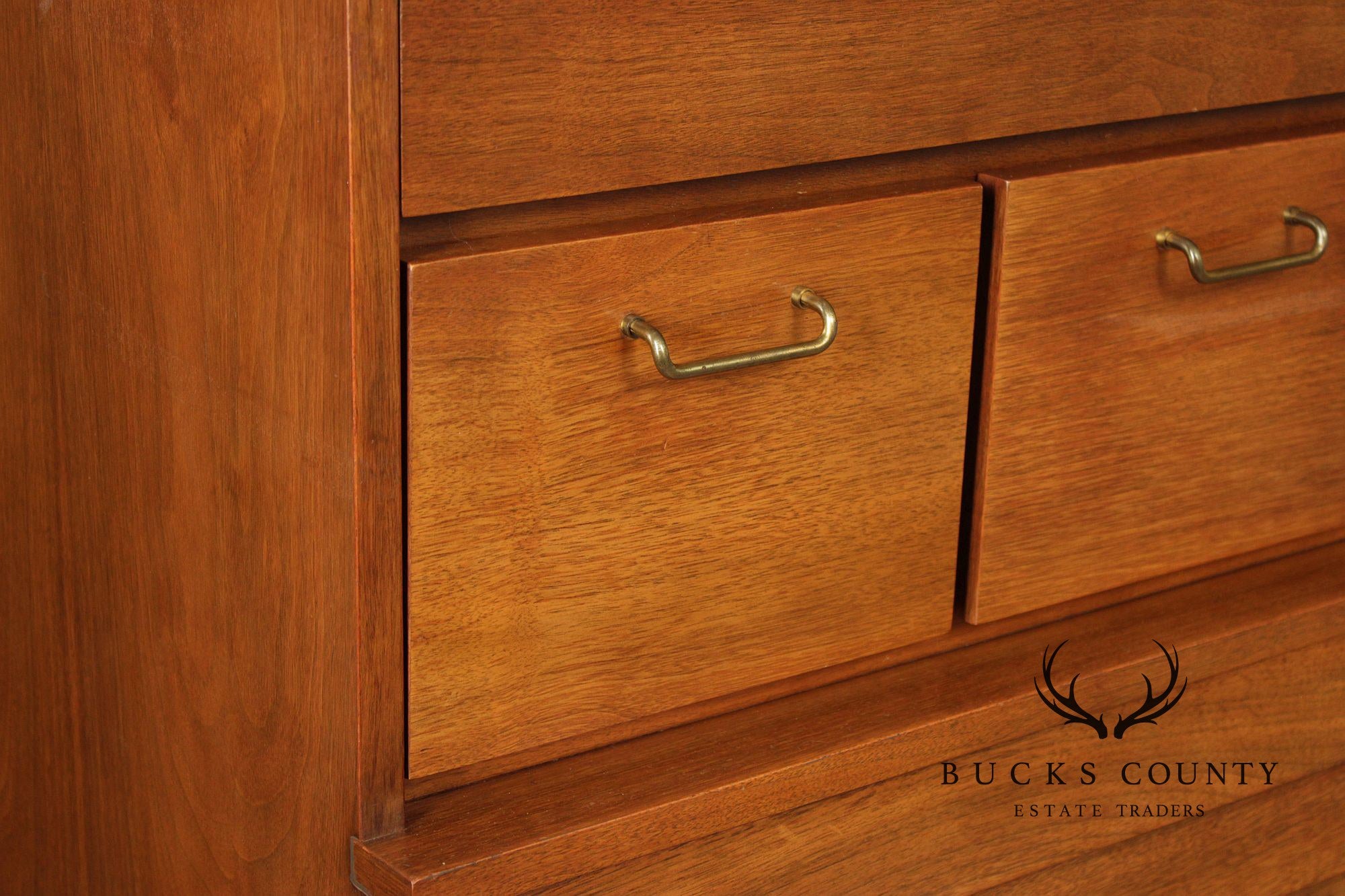 Merton Gershun For American Of Martinsville Mid-Century Modern Walnut Louvered Tall Chest
