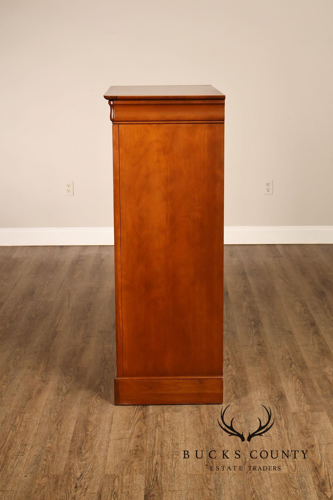 Louis Philippe Style Cherry Seven Drawer Tall Chest Of Drawers