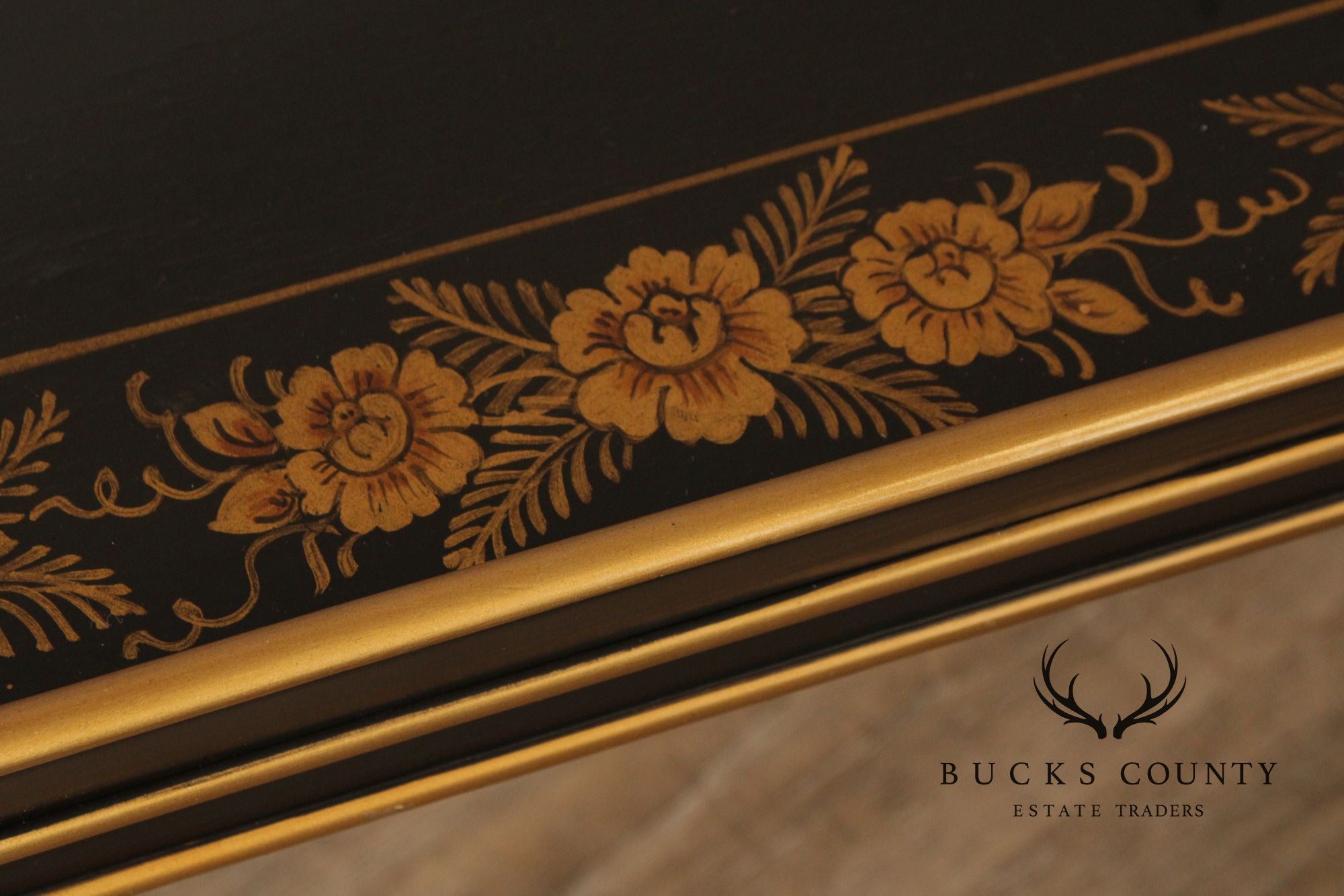 Wellington Hall Chinoiserie Decorated Faux Bamboo Coffee Table