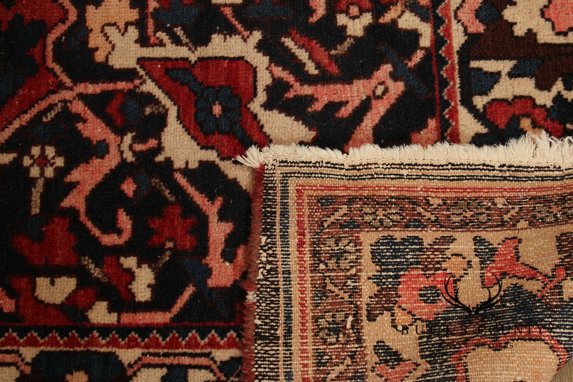 Vintage Persian Hand Knotted Heriz Area Rug 8' 9" x 11' 11"