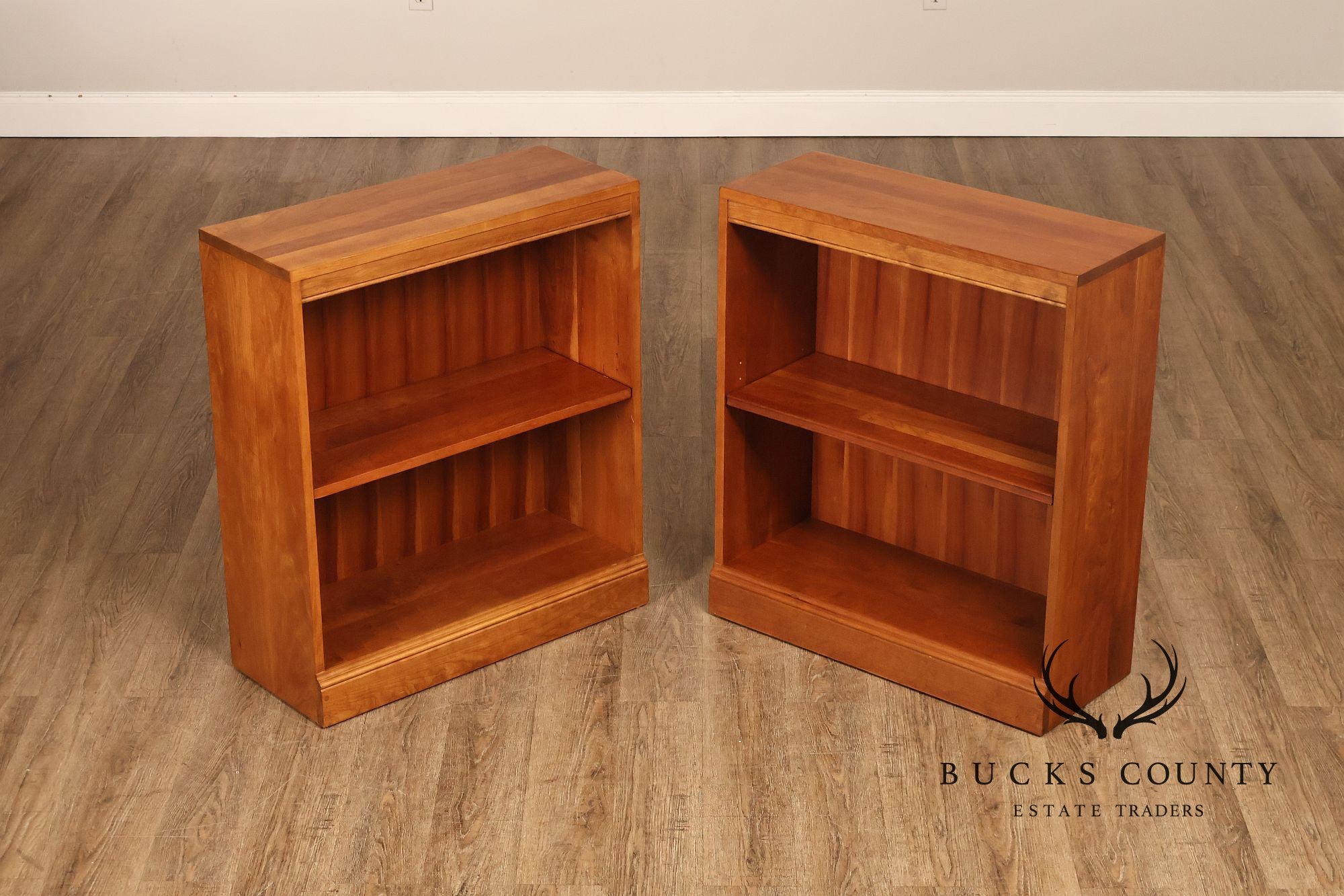 Stickley Mission Collection Cherry Pair Of Bookcases