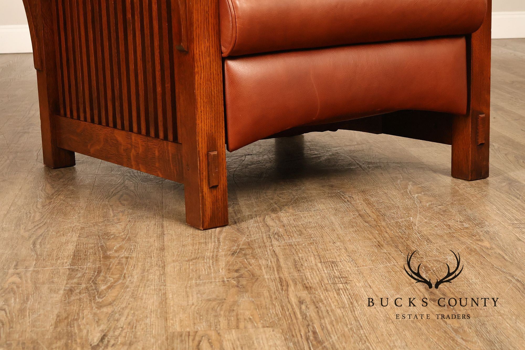 Stickley Mission Collection Oak Bent Arm Morris Recliner