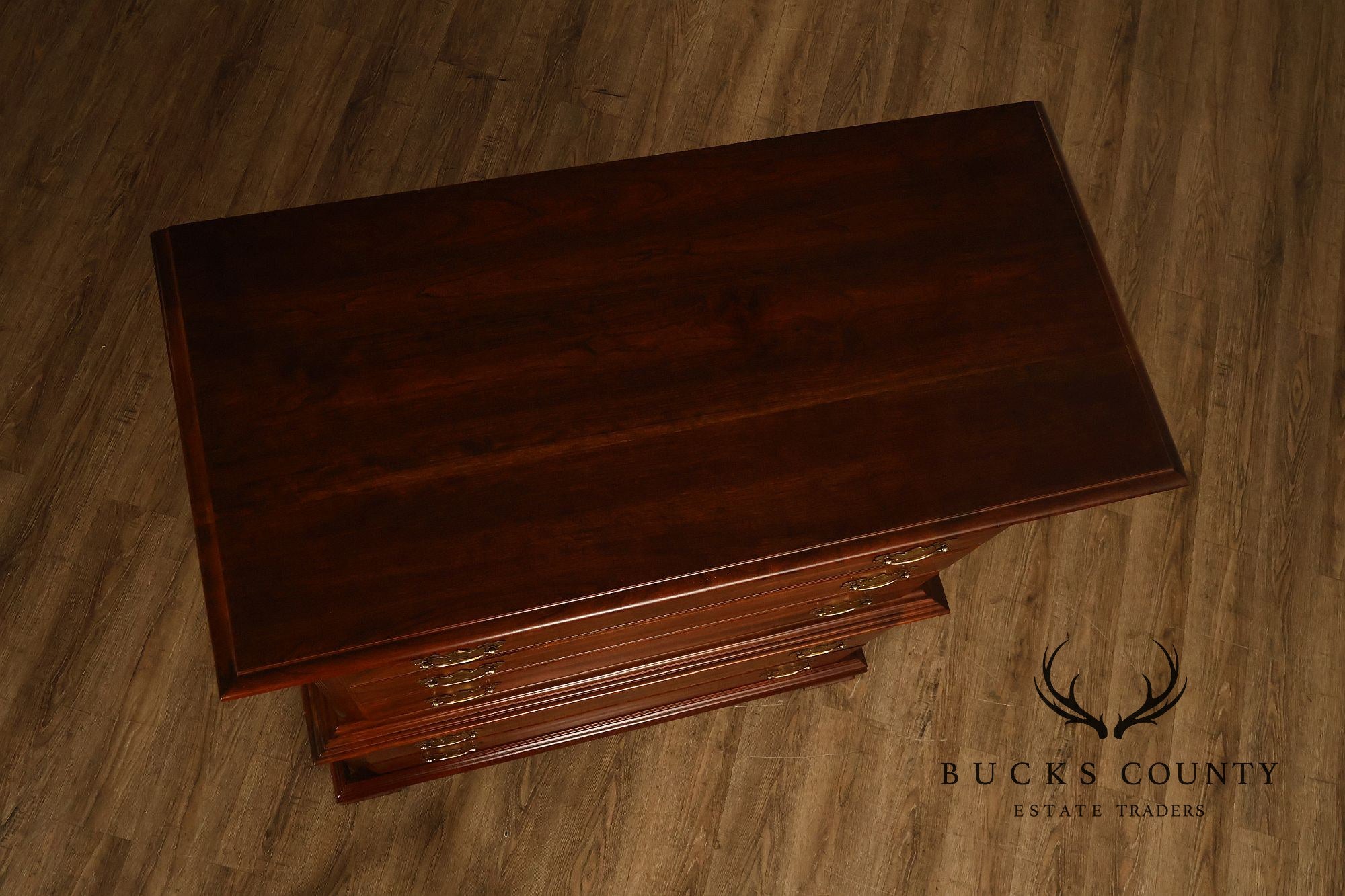 Chippendale Style Cherry Tall Chest of Drawers
