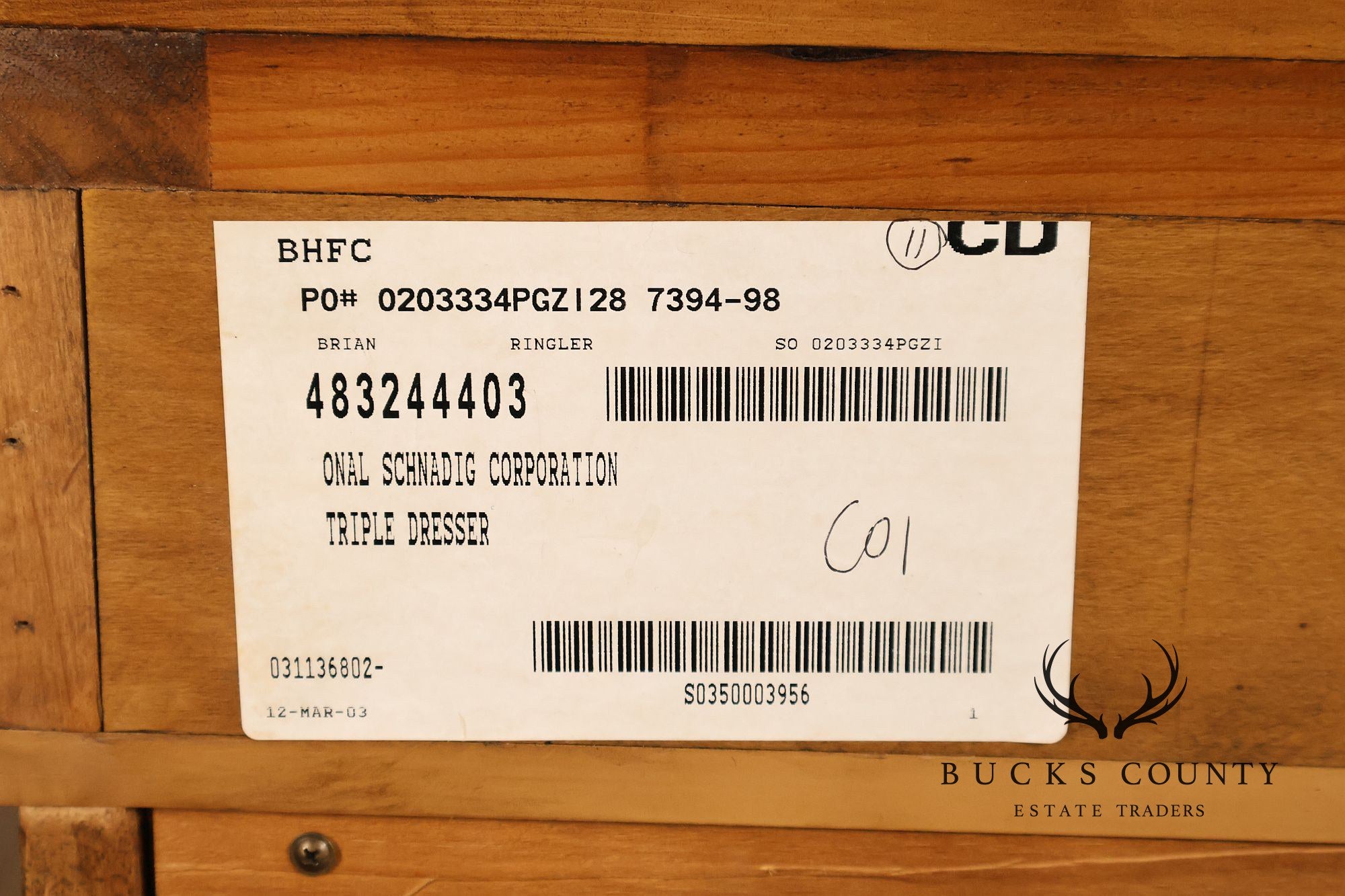 Schnadig American Kaleidoscope Elite Eight Drawer Dresser