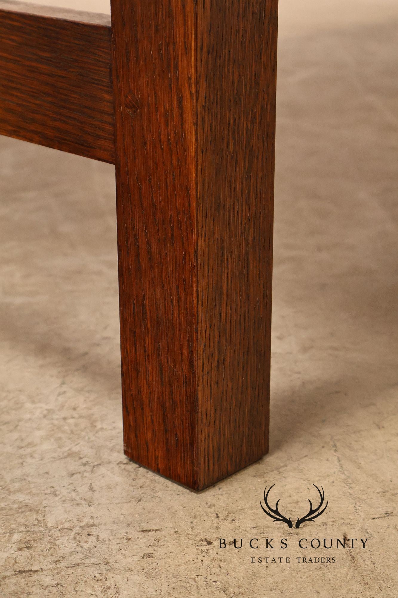 Stickley Mission Collection Oak Spindle Writing Desk