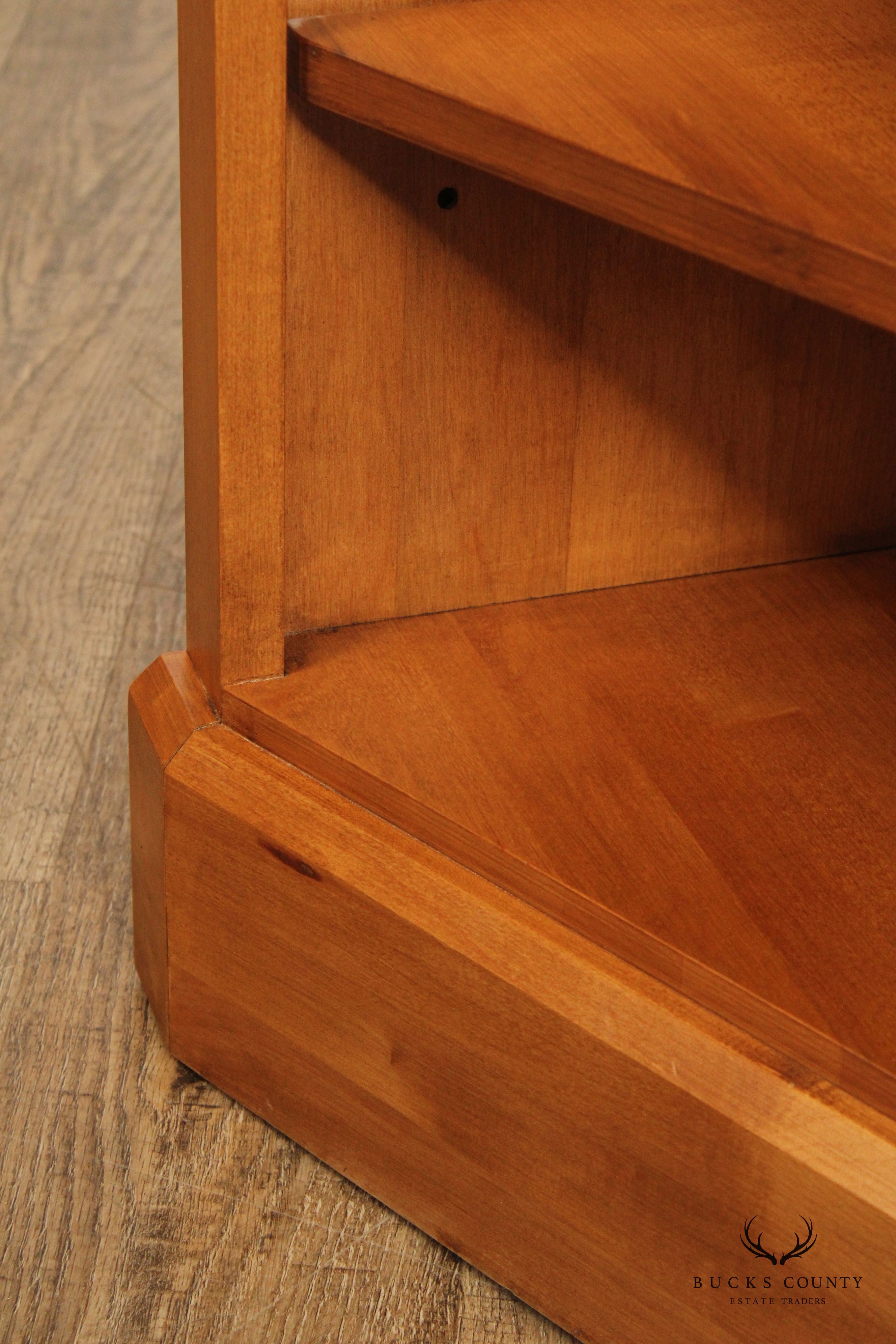 Ethan Allen 'Country Colors' Maple Corner Bookcase