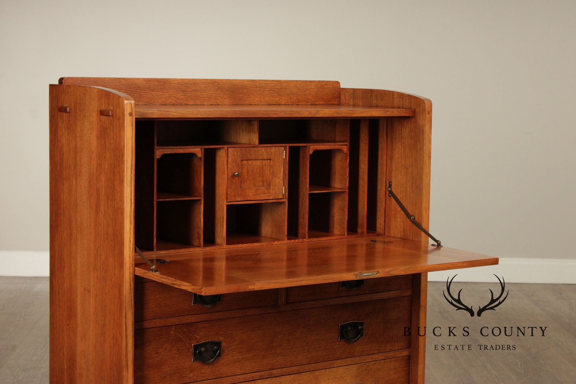 Stickley Mission Collection Oak Fall Front Desk