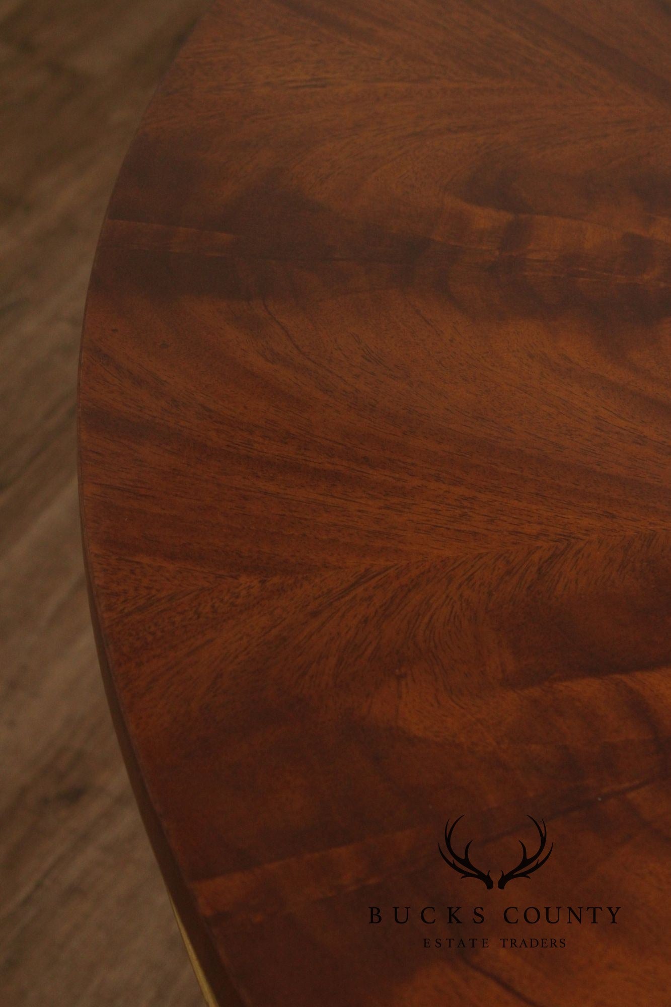 John Widdicomb Rococo Style Partial Gilt Round Mahogany Center Table