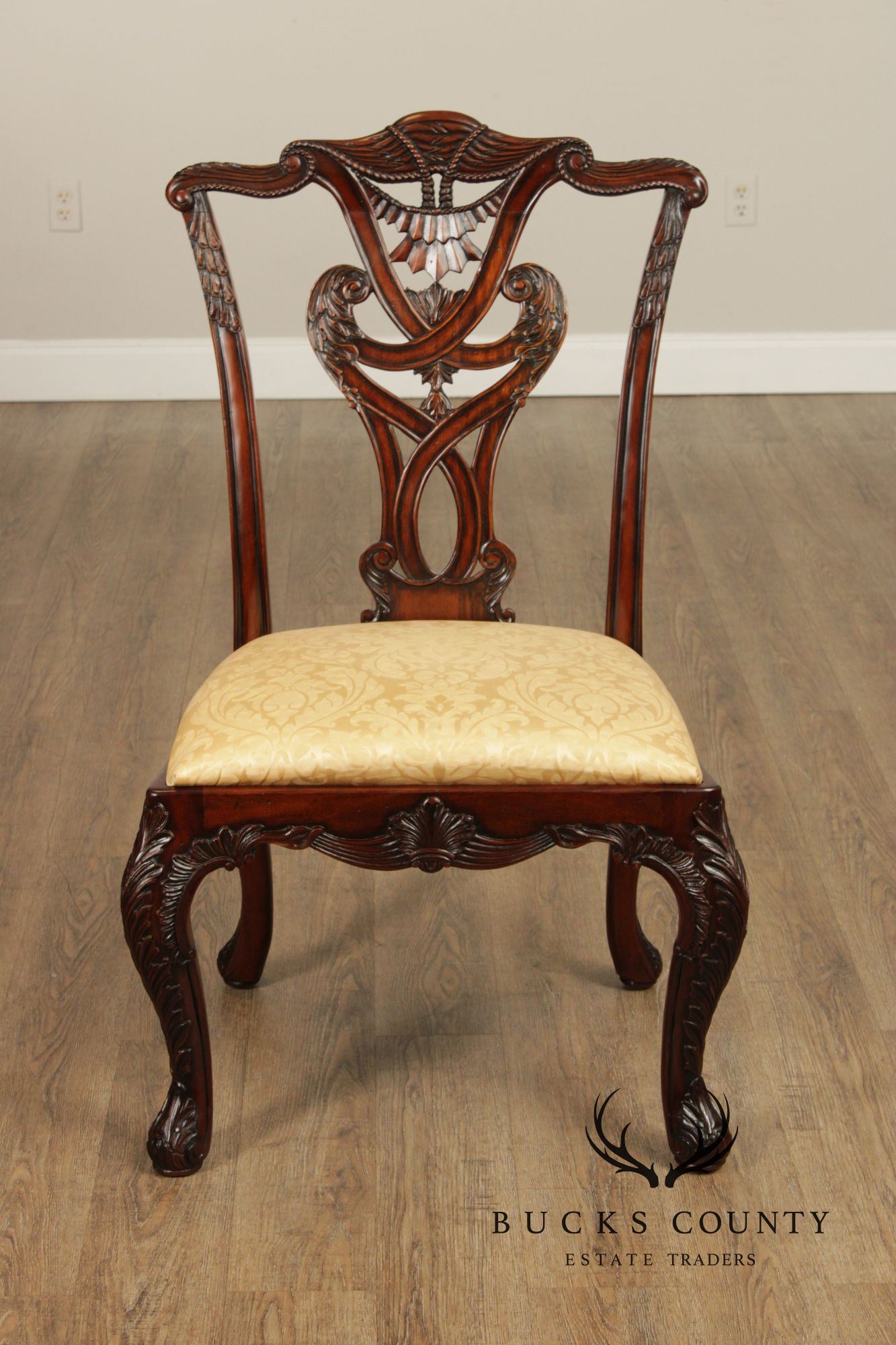 Henredon Natchez Collection Georgian Style Set of Ten Mahogany Dining Chairs