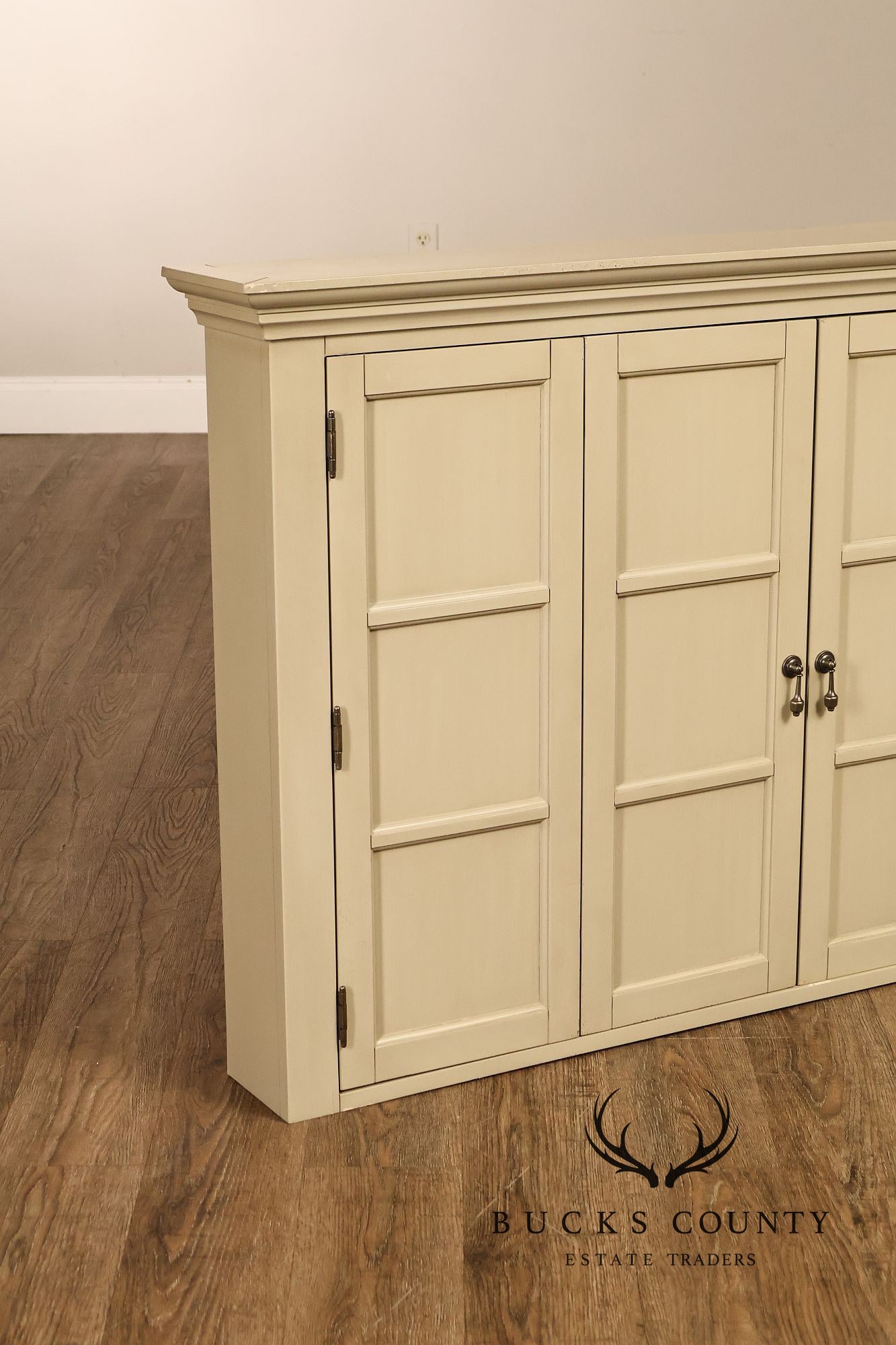 Vintage Ballard Designs Hughes Painted Media Console Cabinet