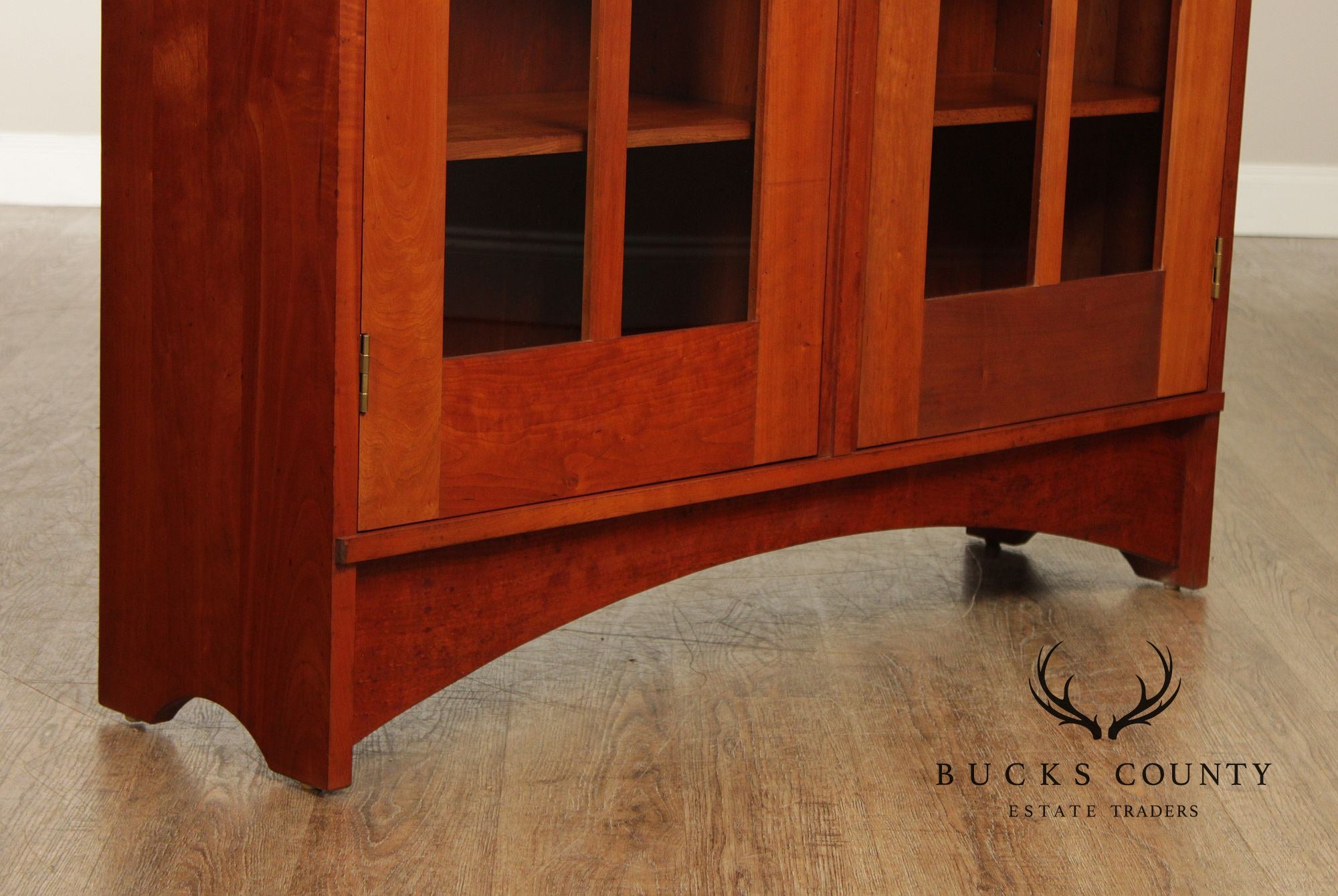 Stickley Mission Collection Cherry Harvey Ellis Bookcase Cabinet