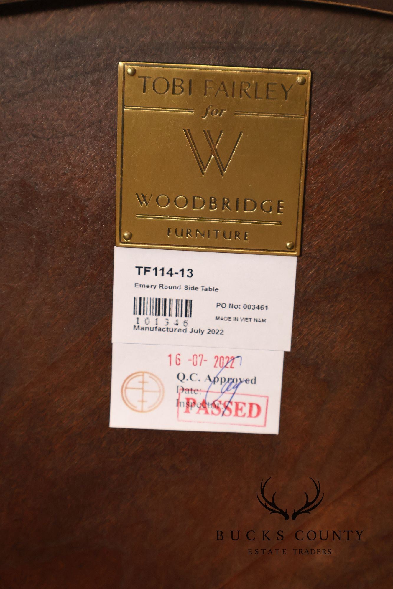 Tobi Fairley for Woodbridge Furniture 'Emery' Side Table