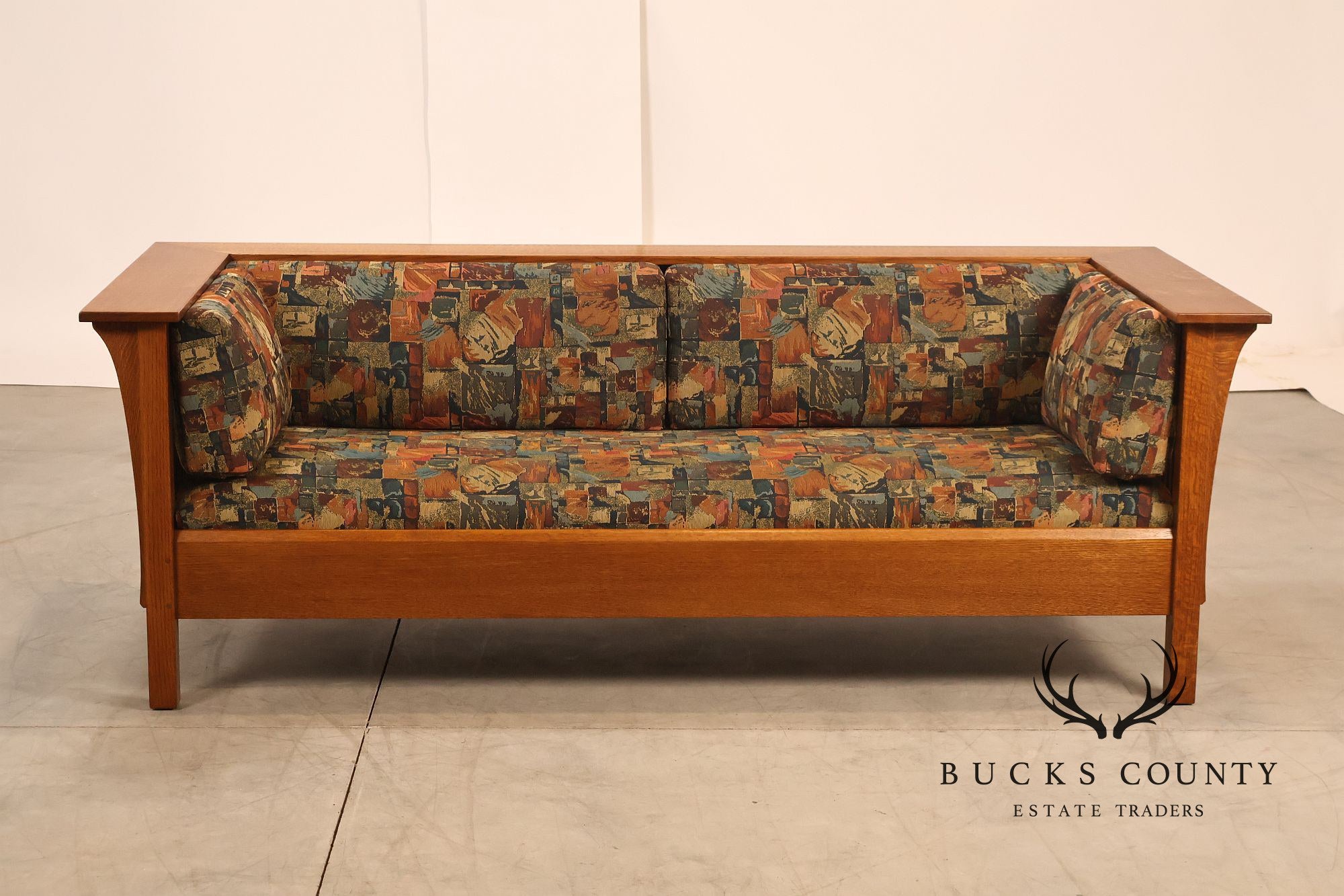 Stickley Mission Collection Oak Prairie Settle