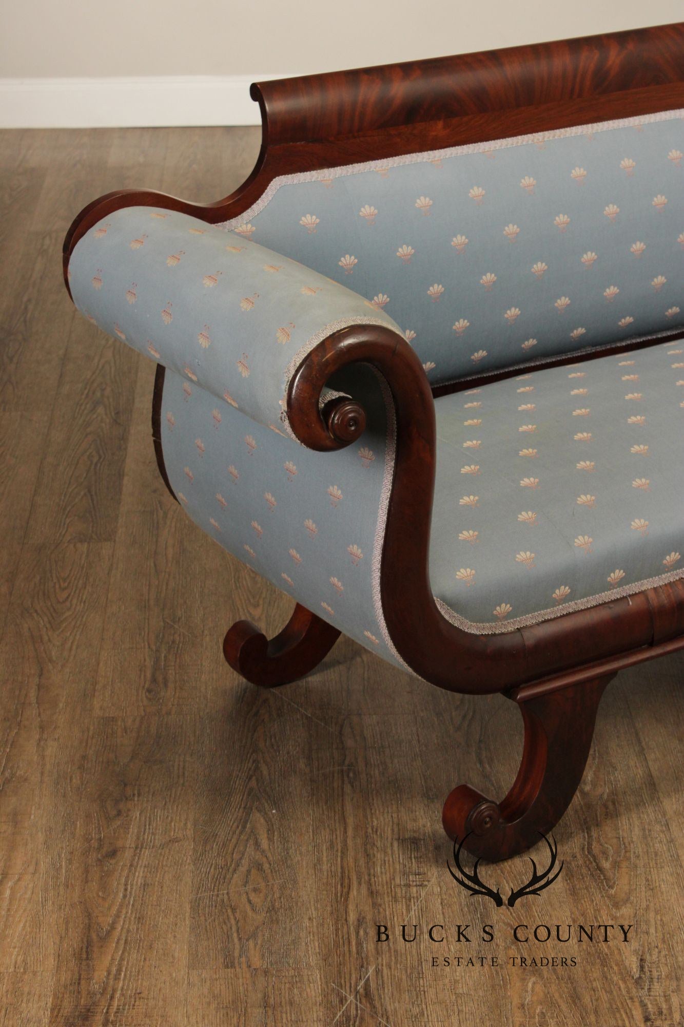 Antique American Empire Mahogany Sofa