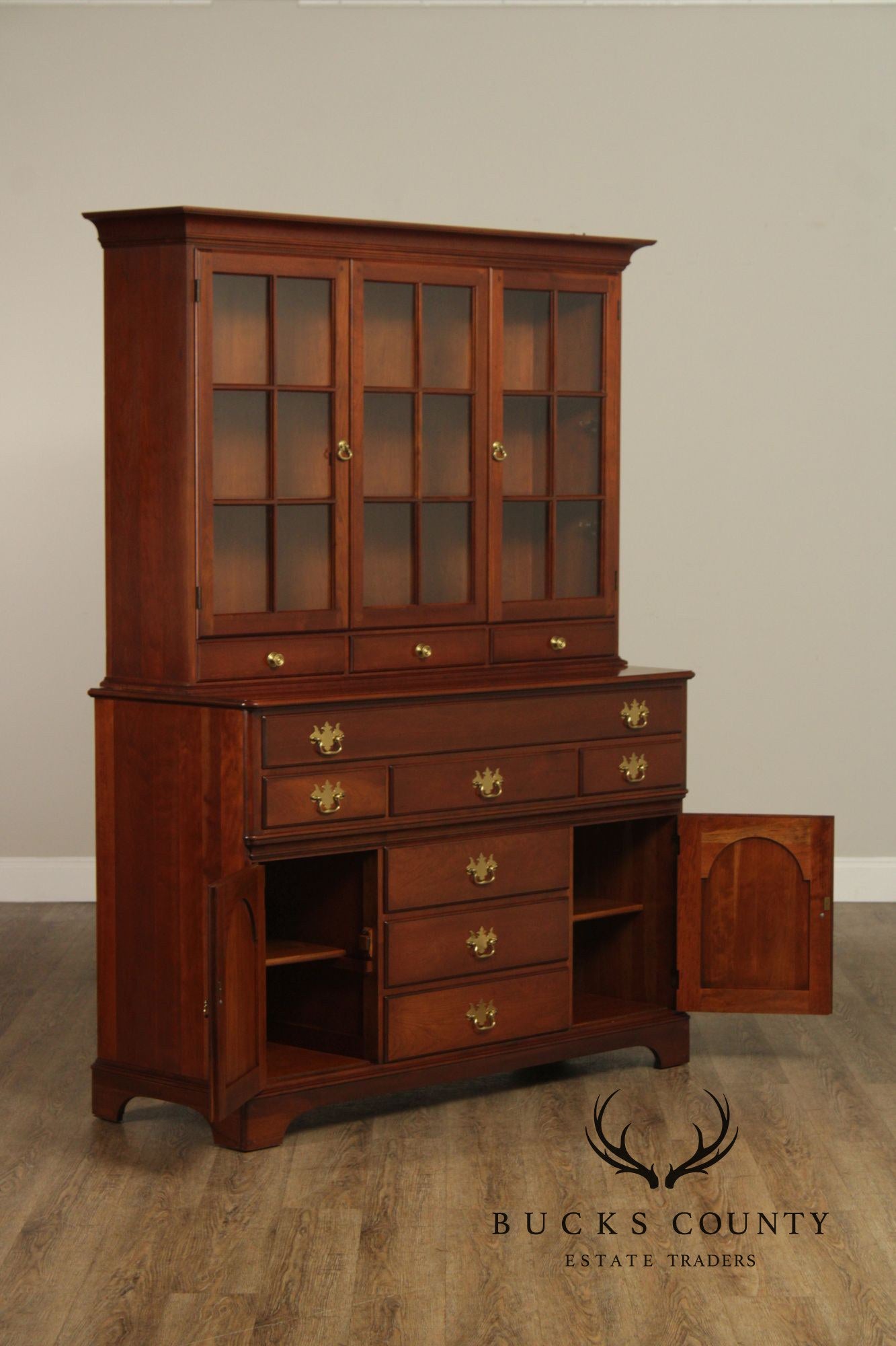 Pennsylvania House Cherry Chippendale Style China Cabinet