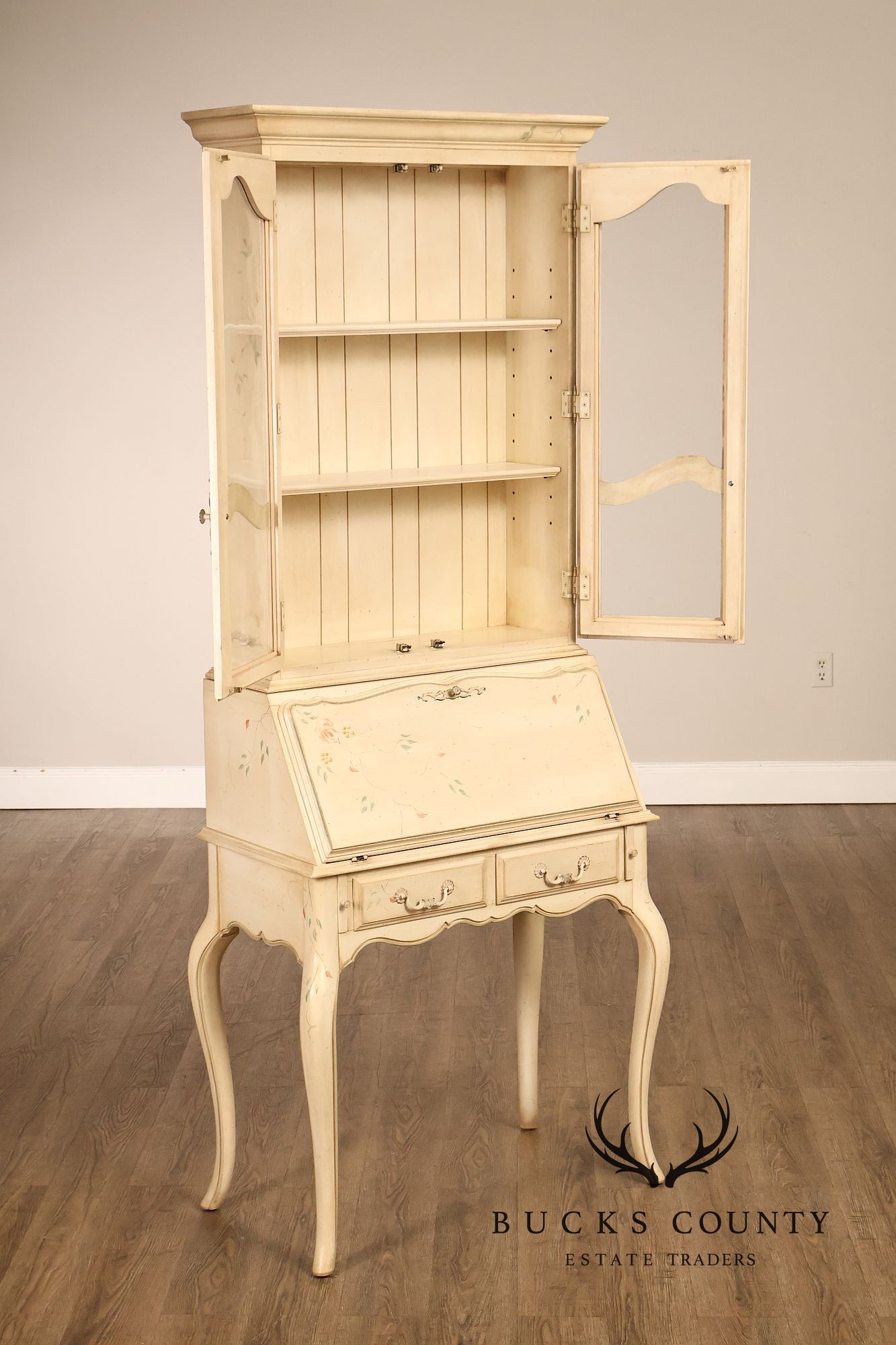 Ethan Allen Country French Painted Secretary Desk