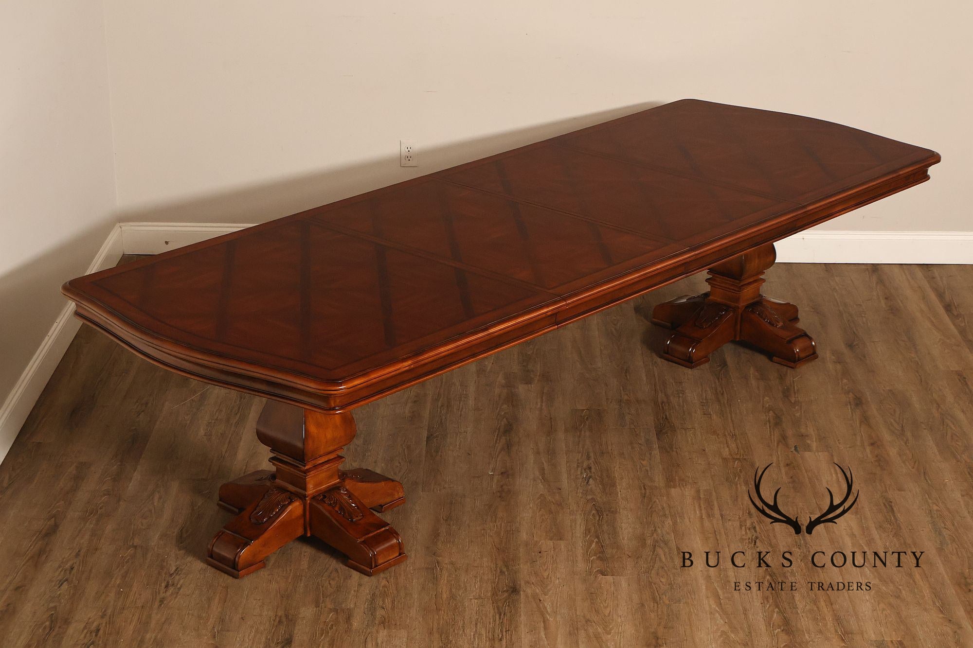 Ethan Allen 'Tuscany' Double Pedestal Dining Table