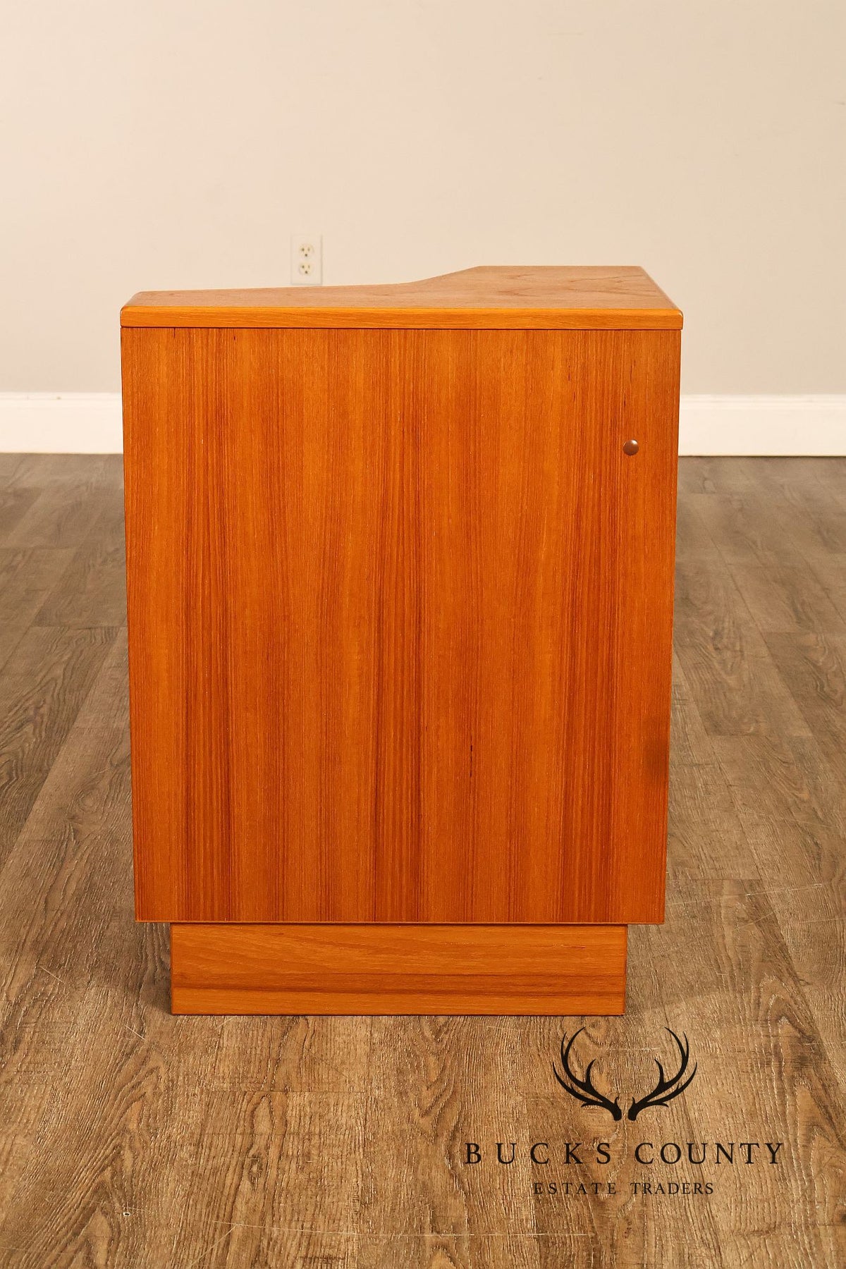 Scan Coll Danish Modern Pair of Teak Nightstands