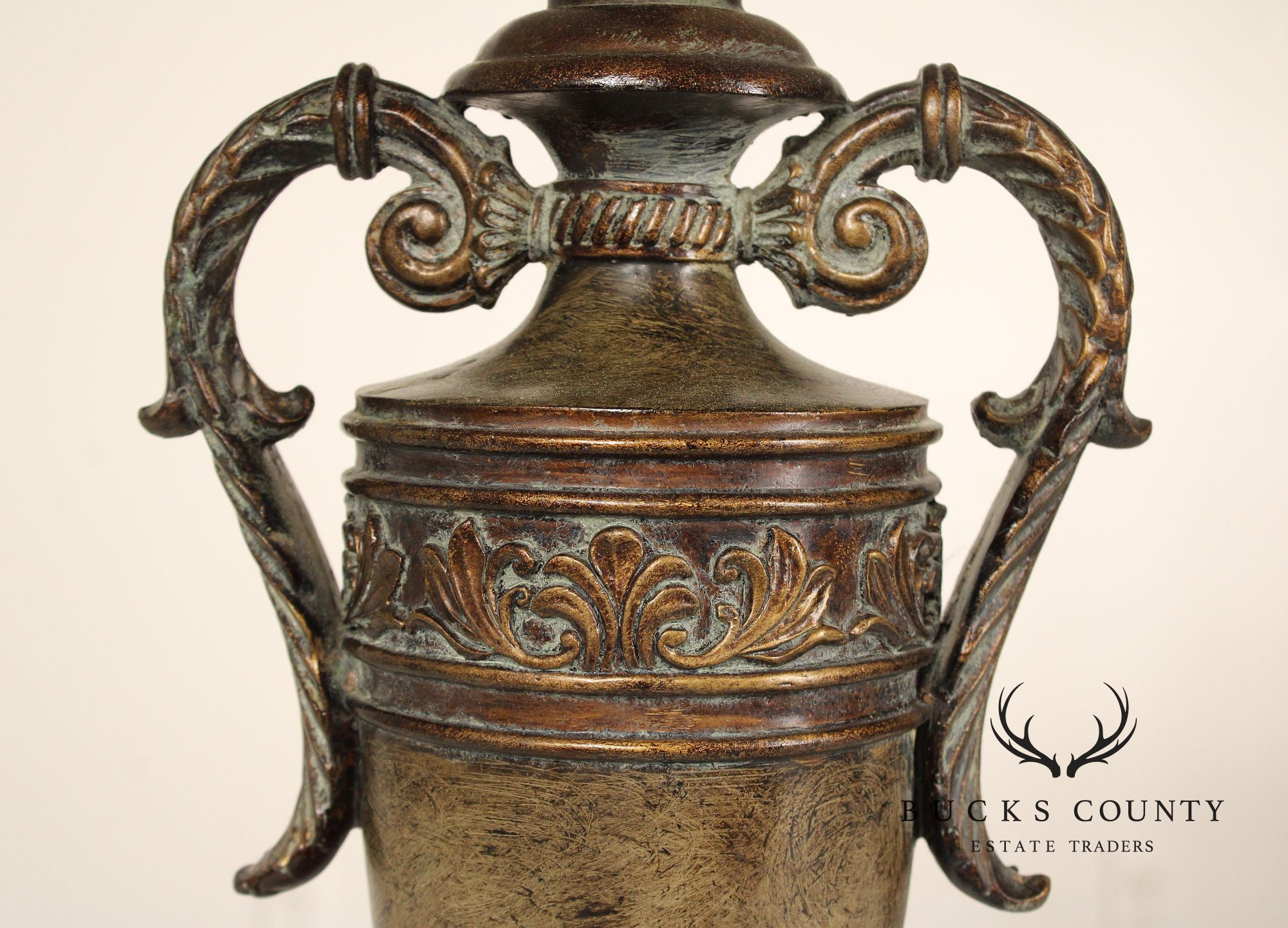 Neoclassical Style Pair of Urn Form Table Lamps
