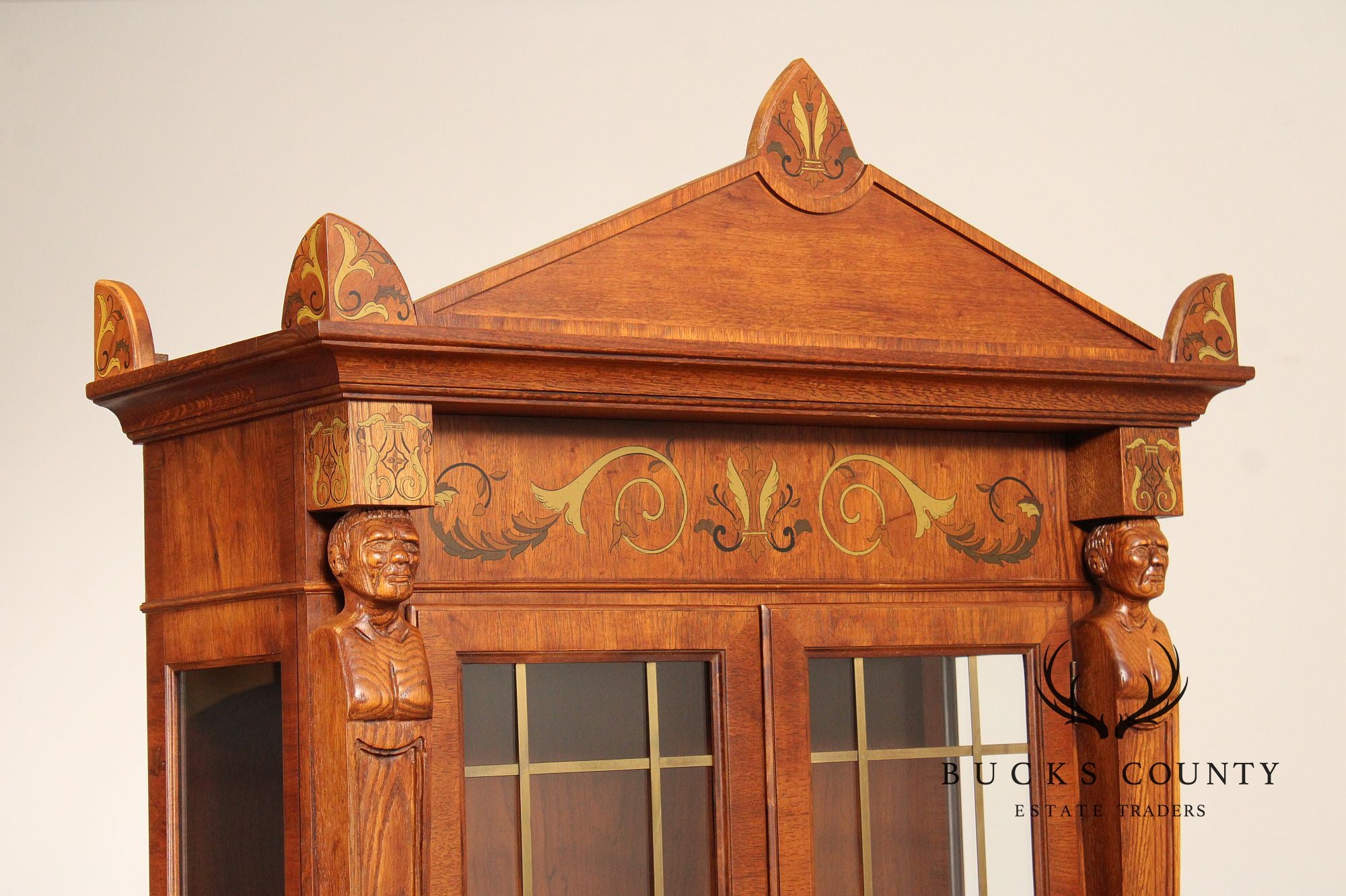 Pulaski Empire Style Bookcase or China Display Cabinet