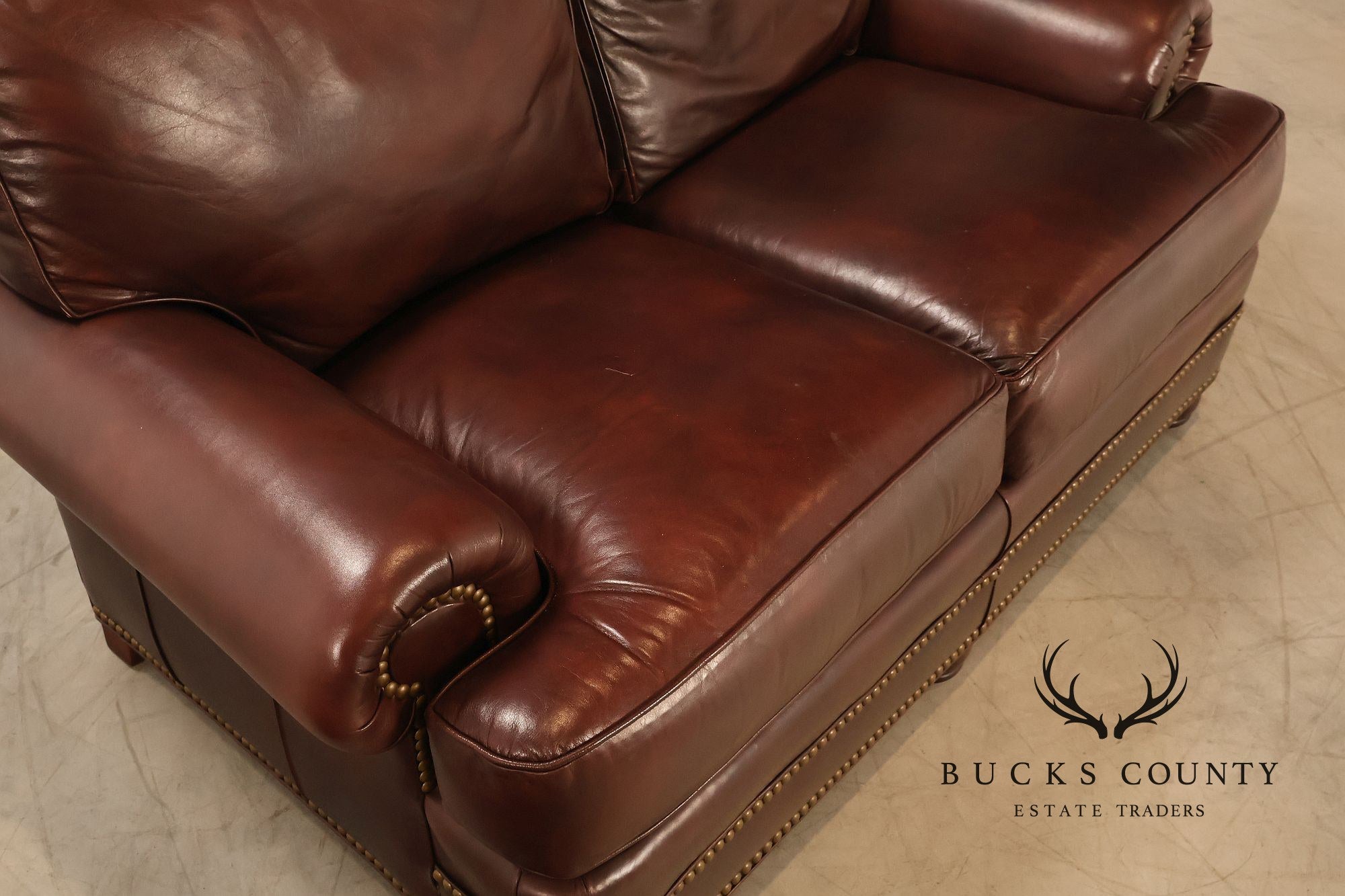 Hancock & Moore Traditional Leather Loveseat