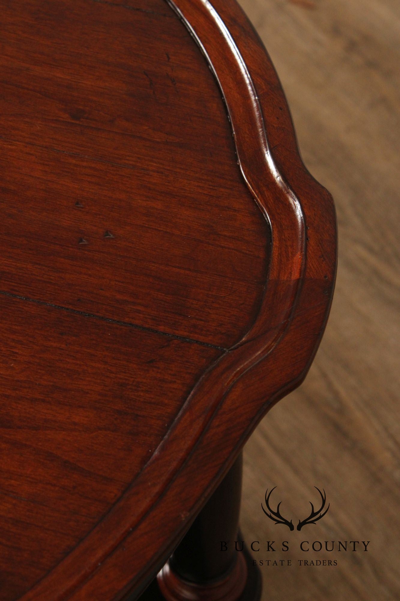 Hekman Round Two-Tone Three-Tier Library Side Table