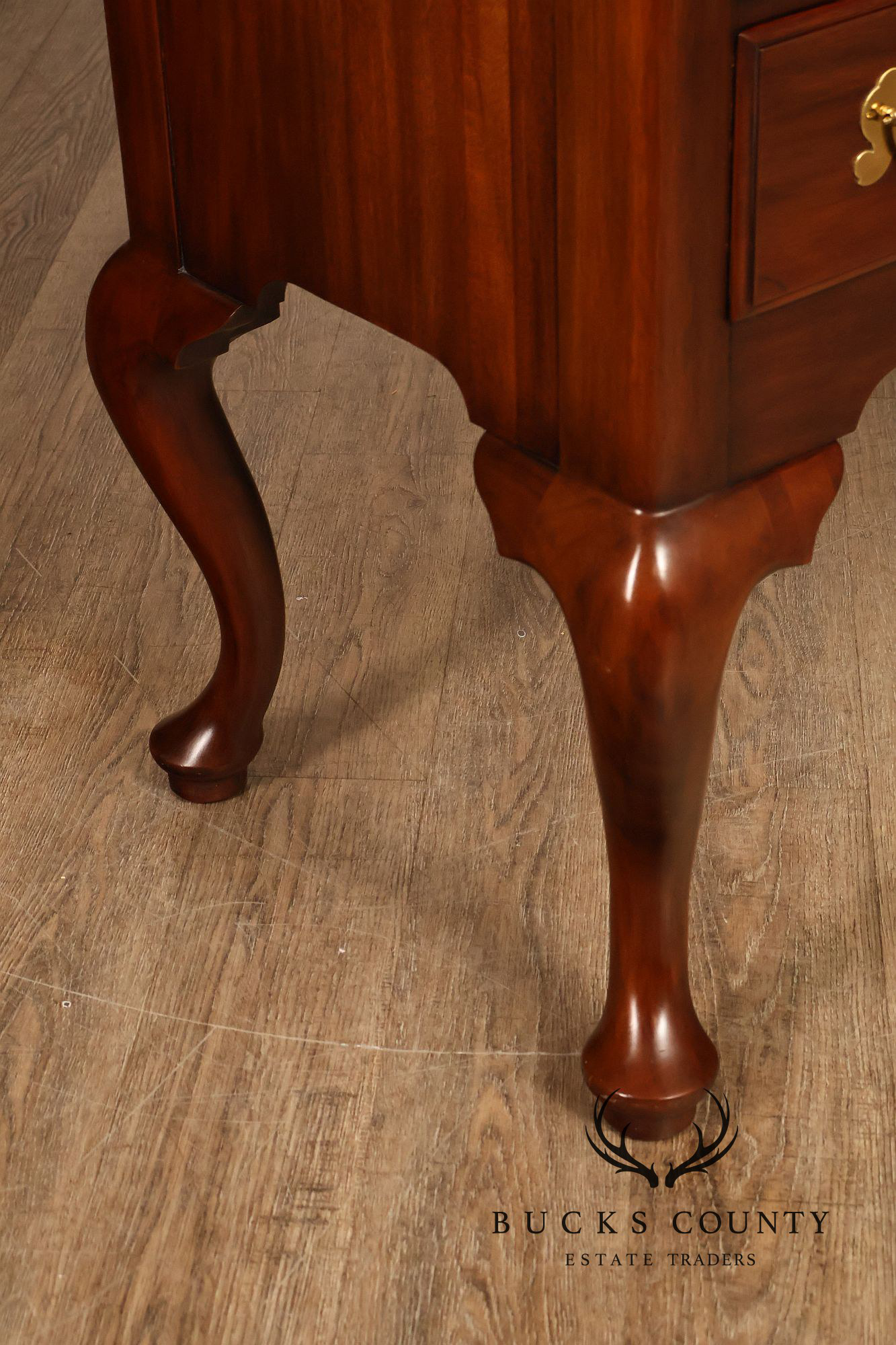 Henkel Harris Queen Anne Style Mahogany Highboy Chest
