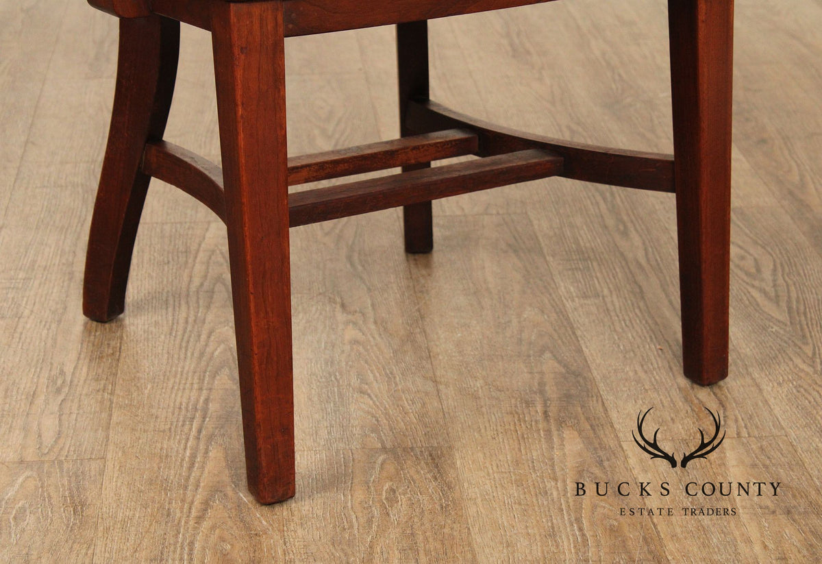 The Milwaukee Chair Co. Assembled Set Of Five Solid Walnut Bankers Chairs