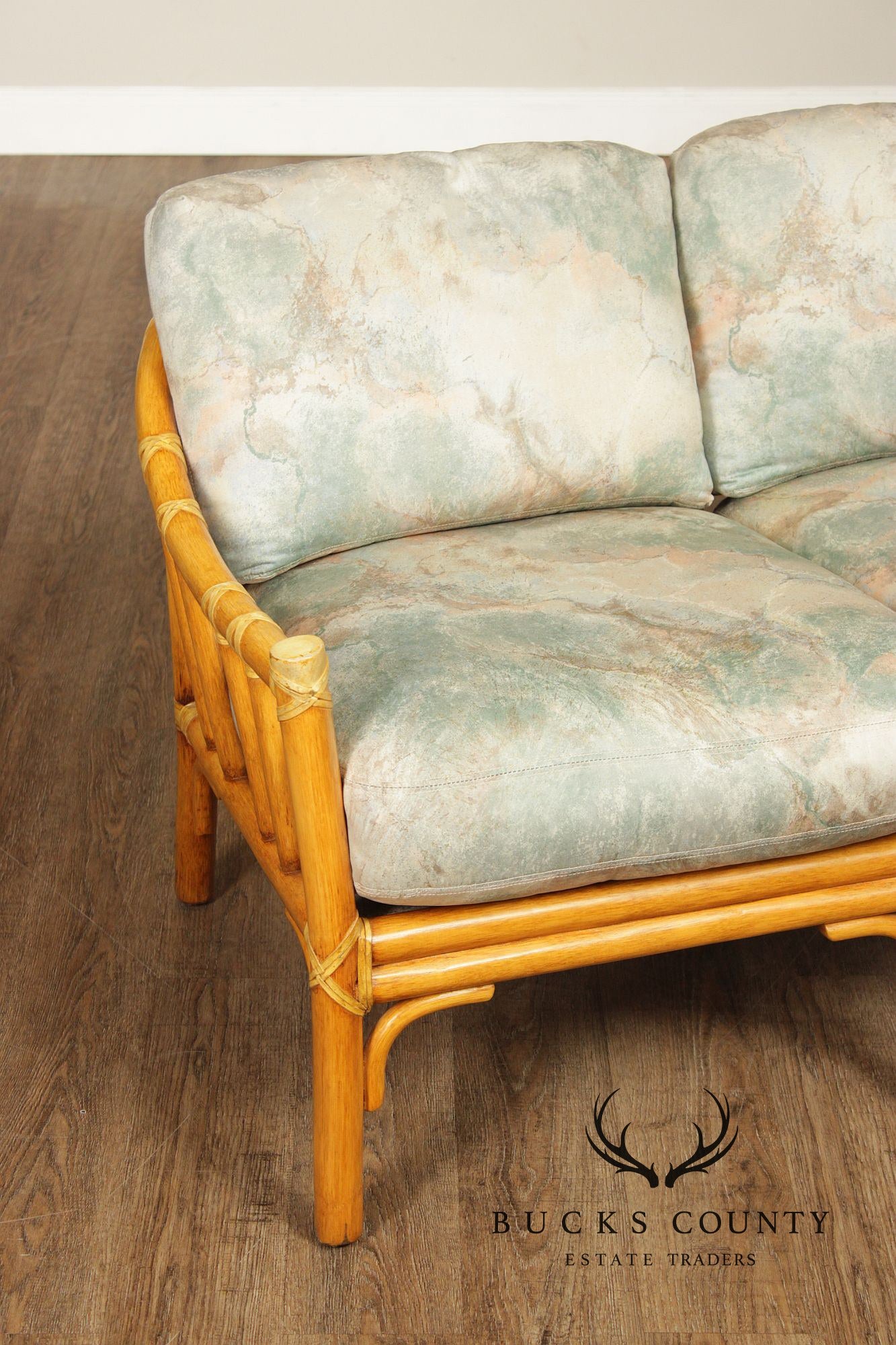 McGuire Vintage Bamboo Loveseat