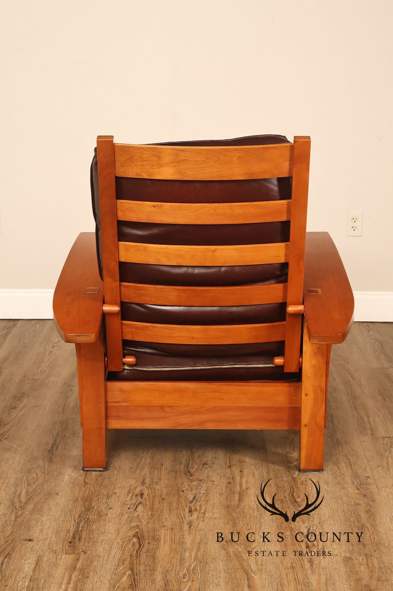 Stickley Mission Collection Cherry Bow Arm Morris Chair