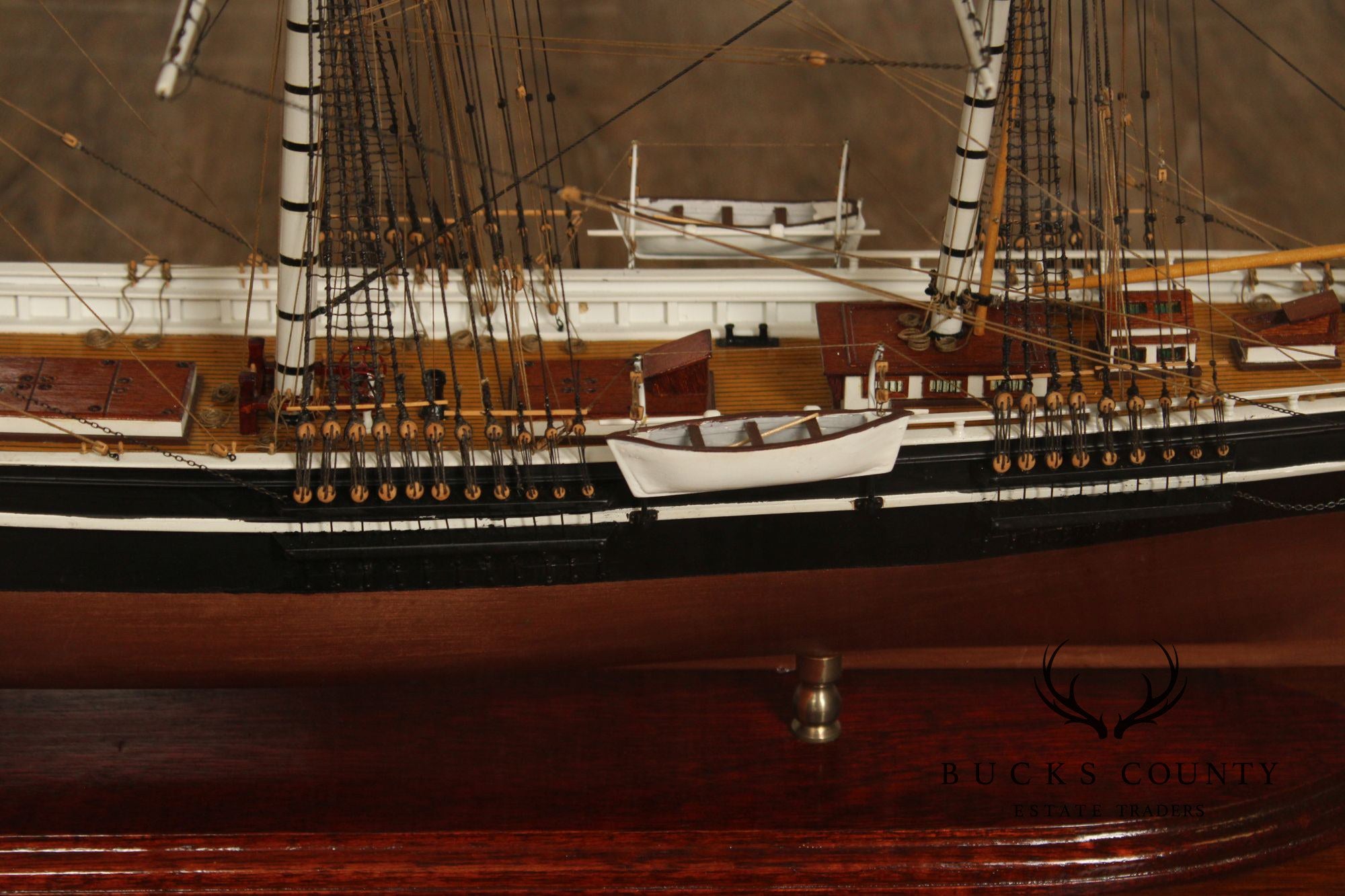 Model Ship 'Sovereign of the Seas' In Display Case