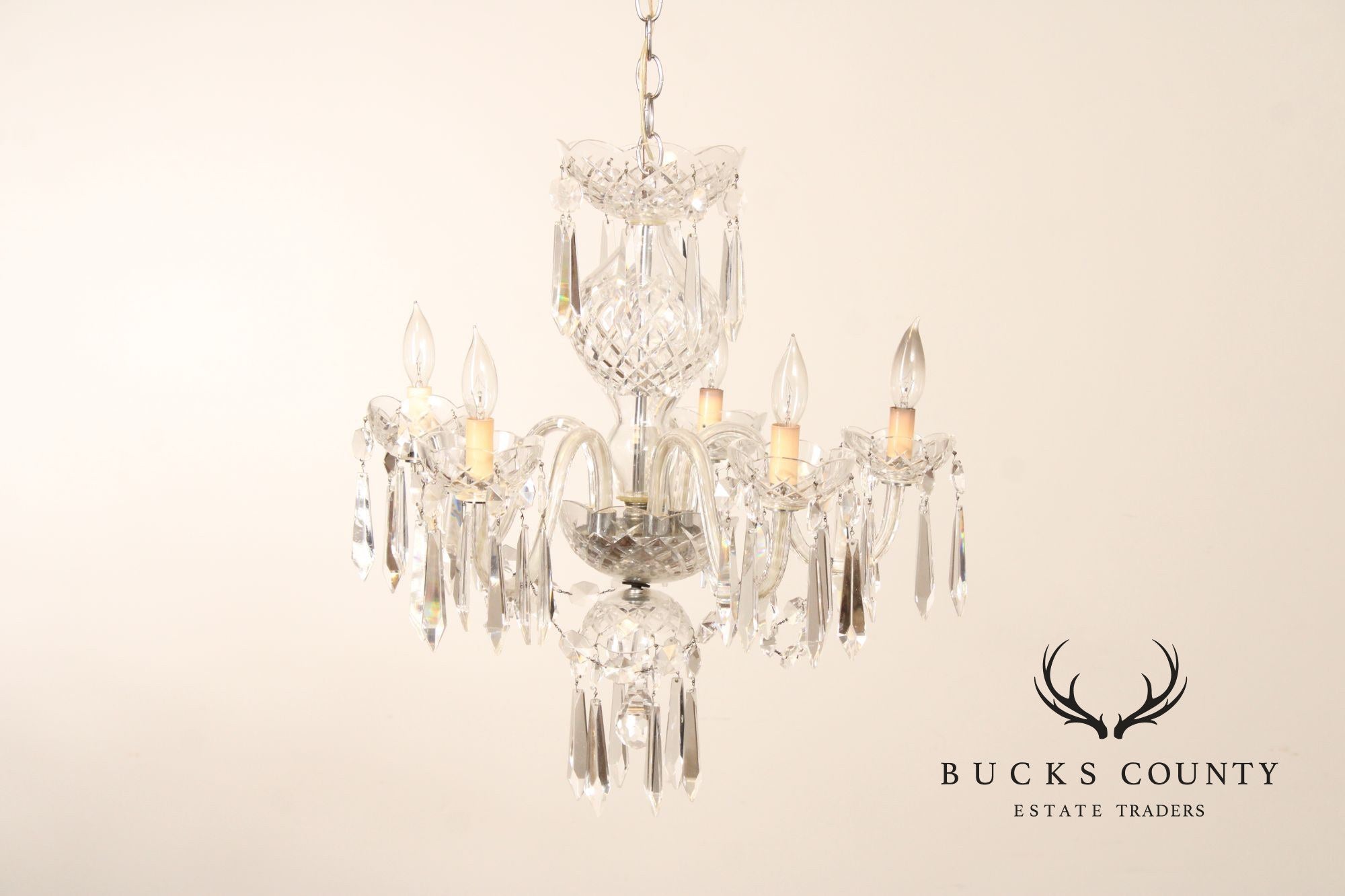 Waterford Crystal Five Light Chandelier