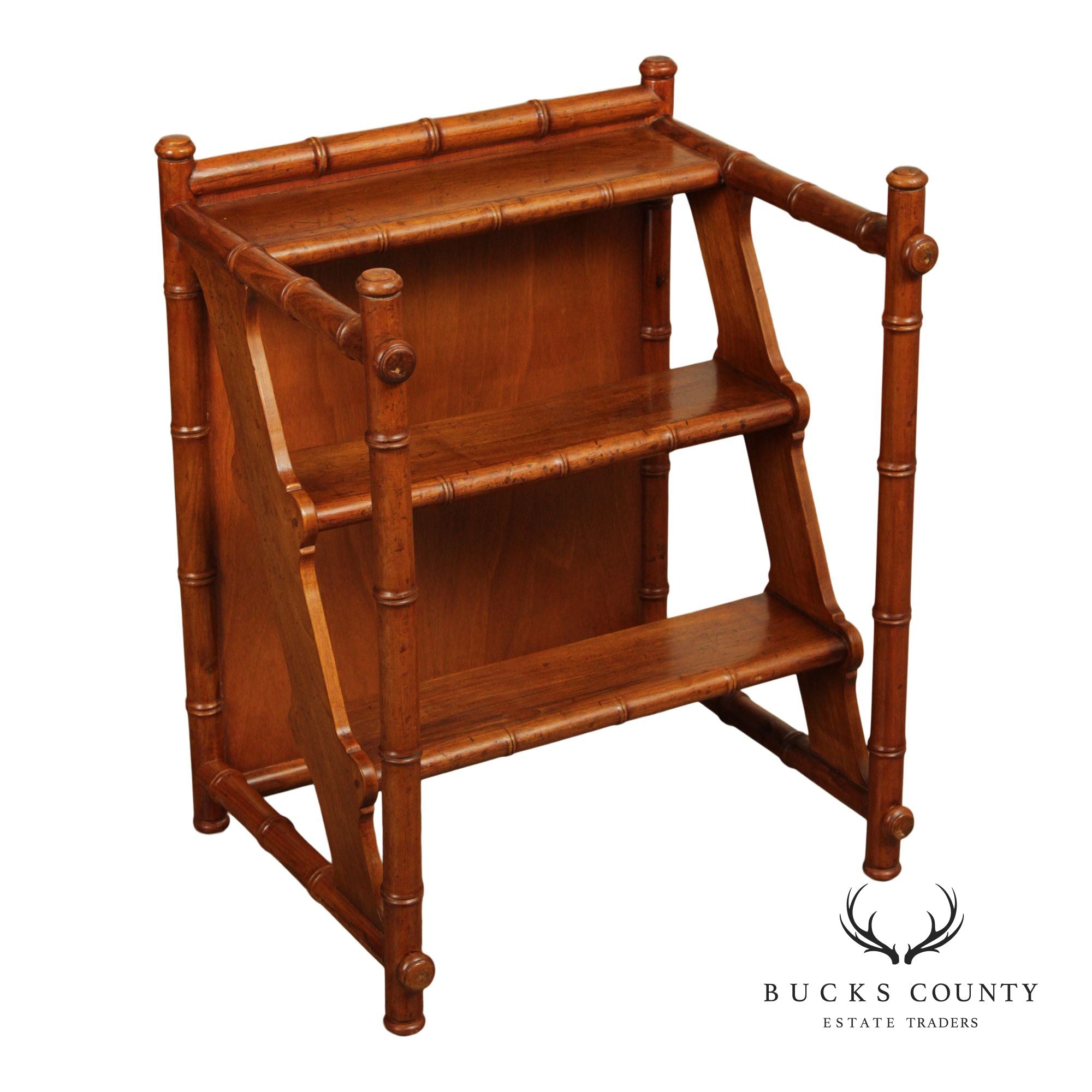 Italian Metamorphic Library Steps and End Table