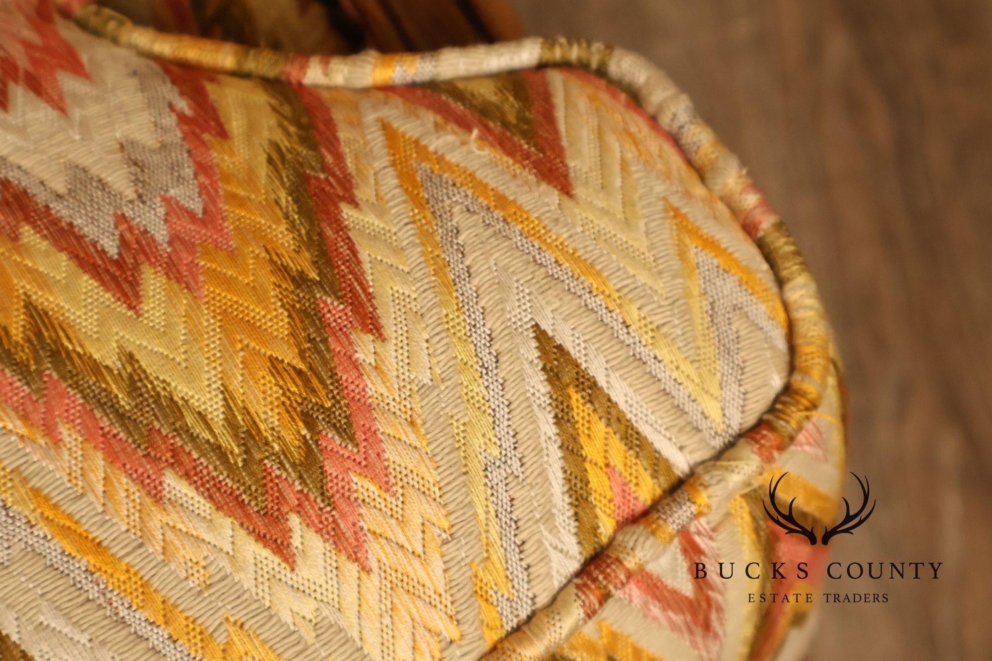 Baker Furniture Louis XV Style Wing Back Bergère Chair And Ottoman