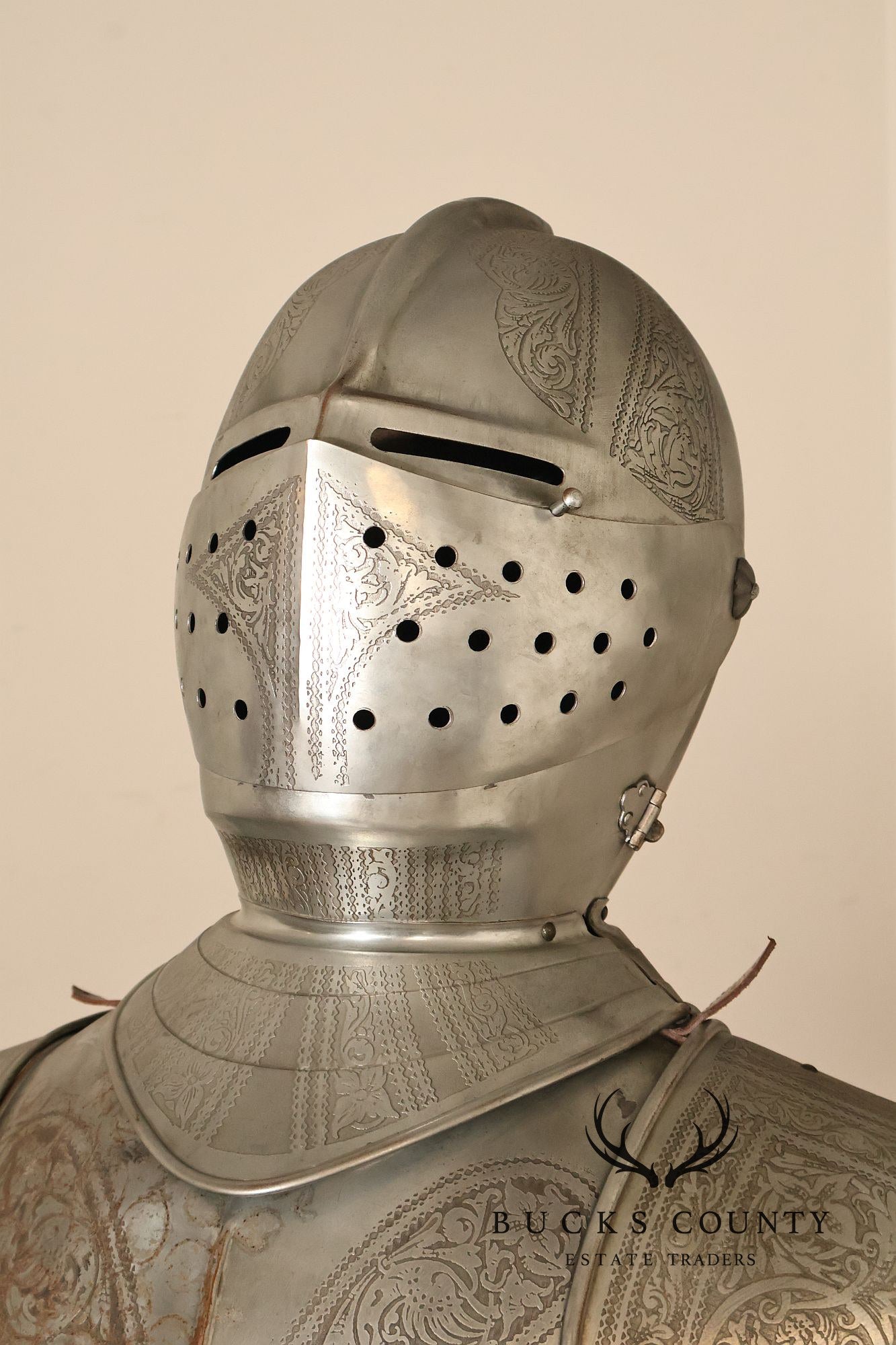 Marto Toledo Spanish Engraved Full Suit of Armor with Sword