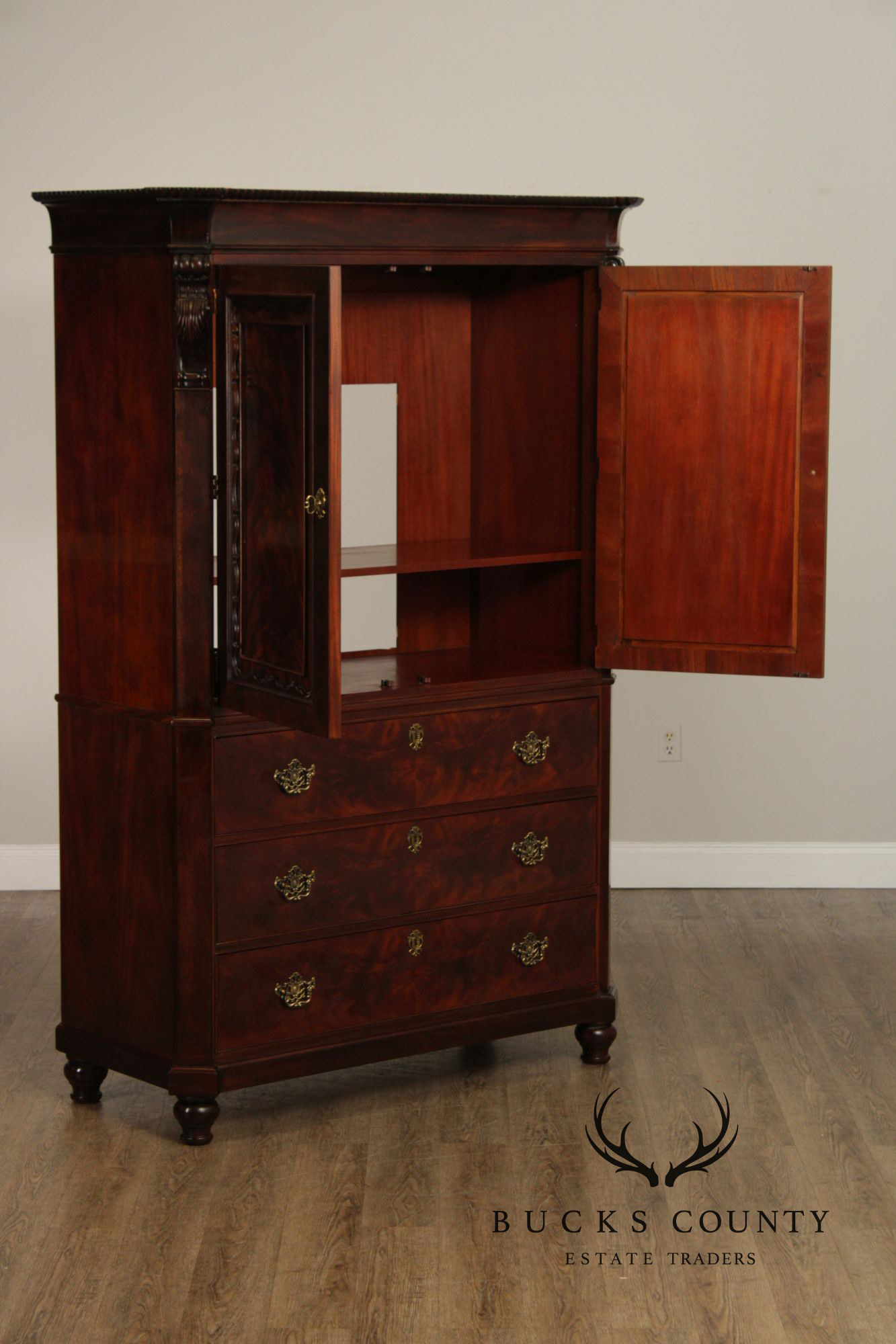 Henredon Carlyle Collection Mahogany Armoire Cabinet