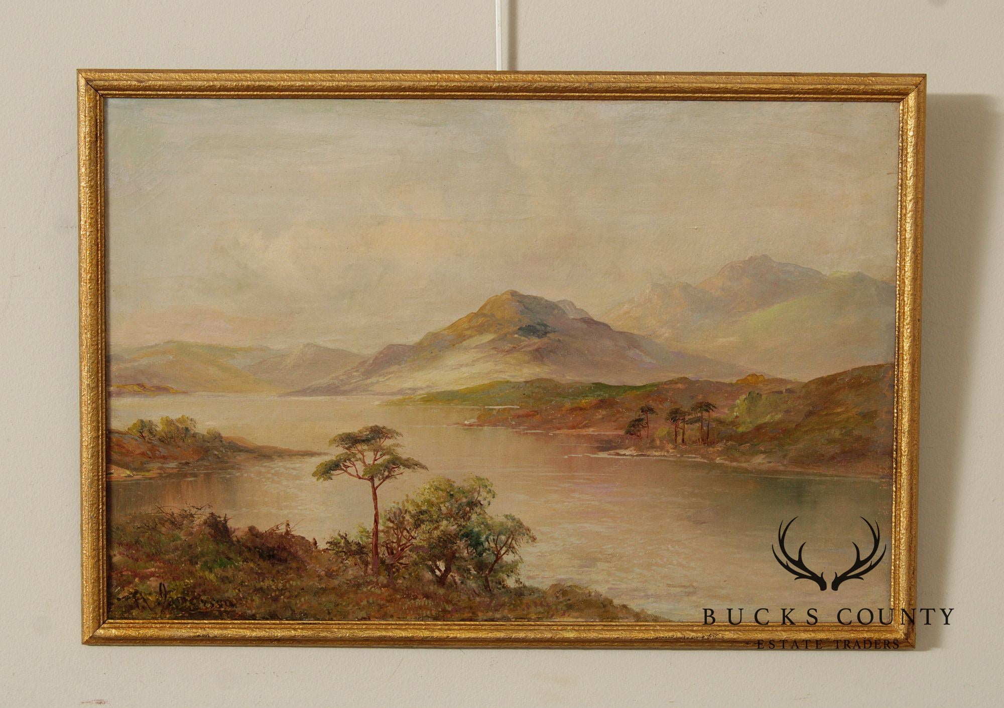 Francis E. Jamieson Oil Painting, Scottish Highlands