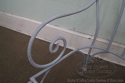 Antique Pair of Wrought Iron Garden Patio Arm Chair Frames