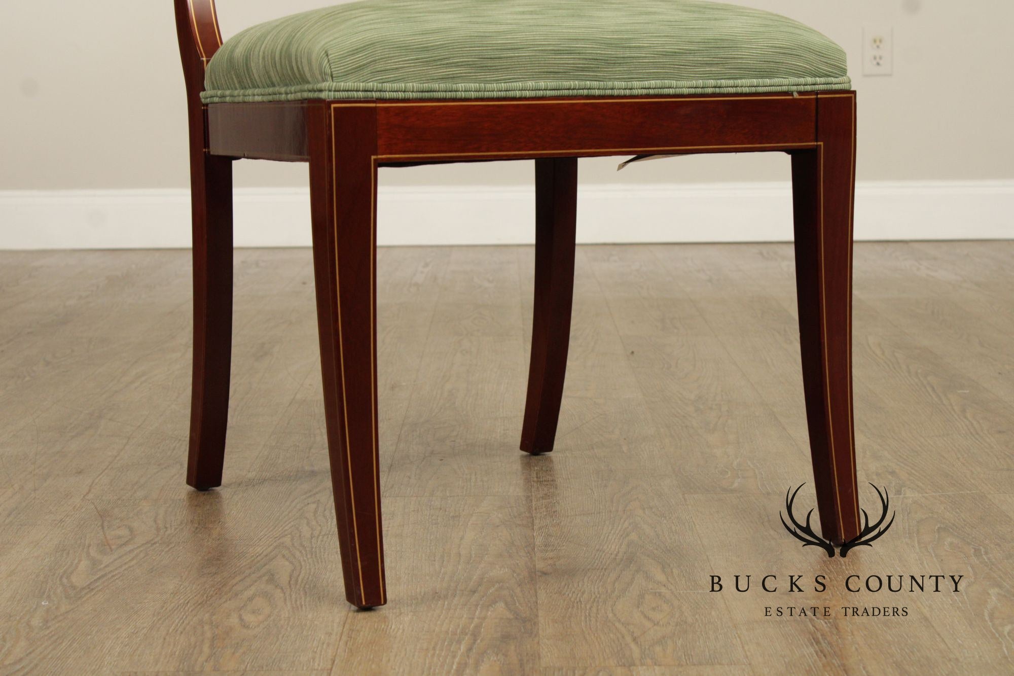 Kindel Empire Style Set of Eight Mahogany Dining Chairs