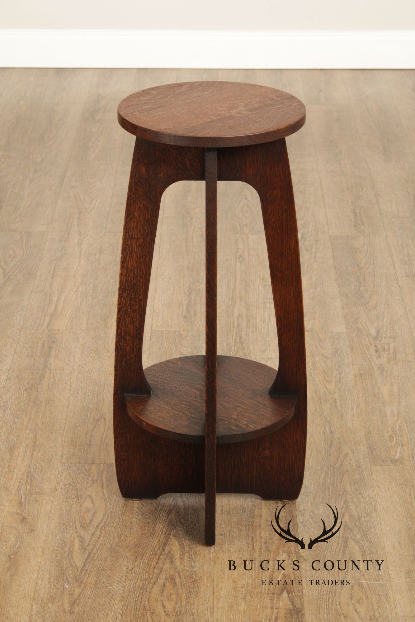 Warren Hile Studio Custom Crafted Mission Oak Fern Stand