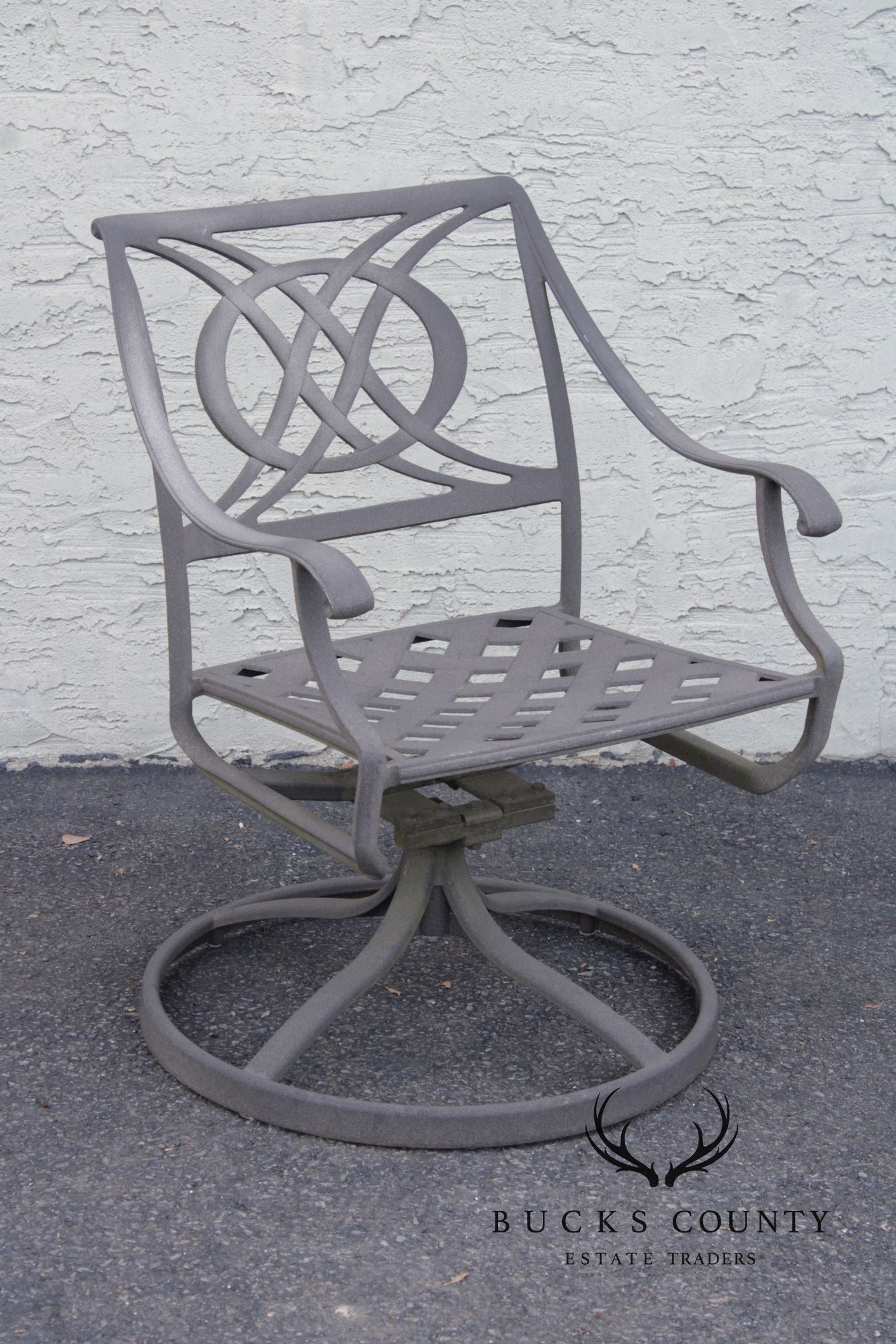 Telescope Casual Pair of 'Cadiz' Cast Aluminum Patio Swivel Rockers