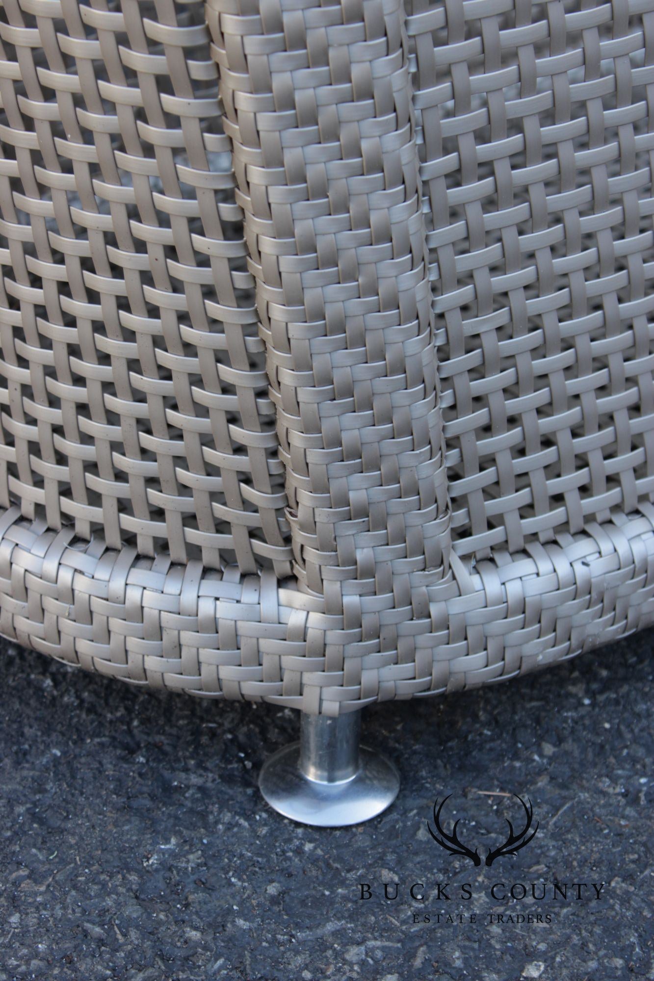 Dedon Contemporary Outdoor Patio Bar Cart