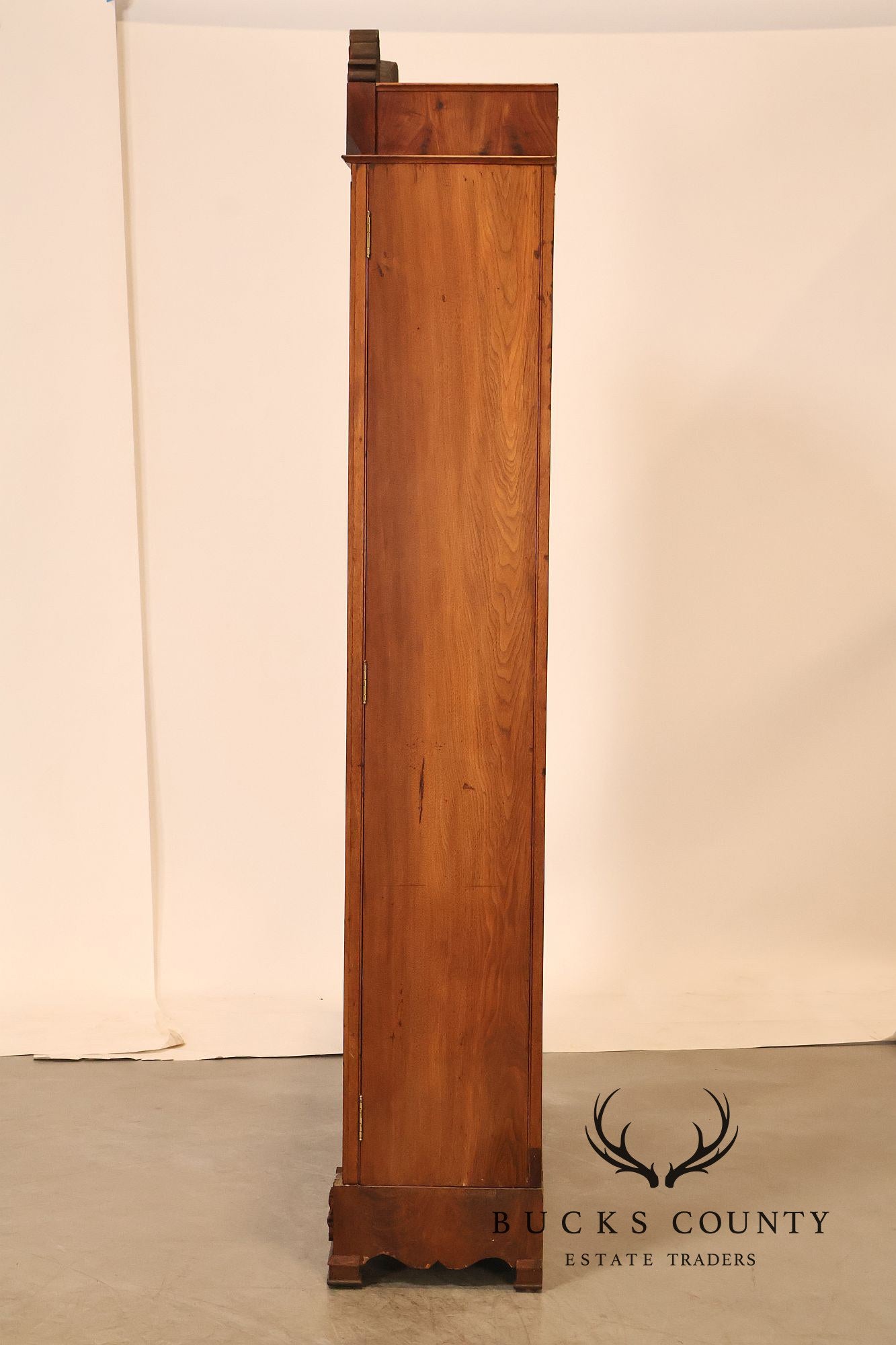 Antique Victorian Renaissance Revival Mahogany Large Two Door Bookcase