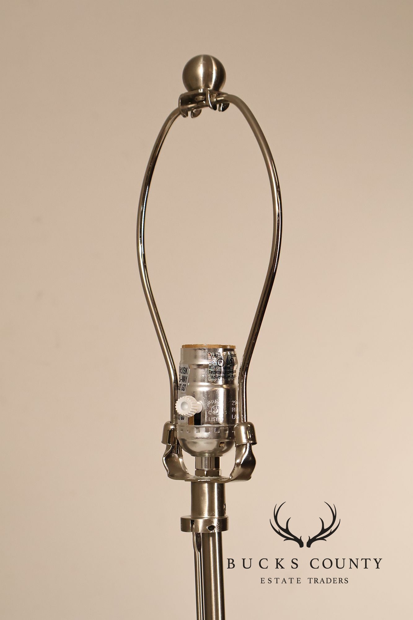 Contemporary Nickel Cantilever Table Lamp