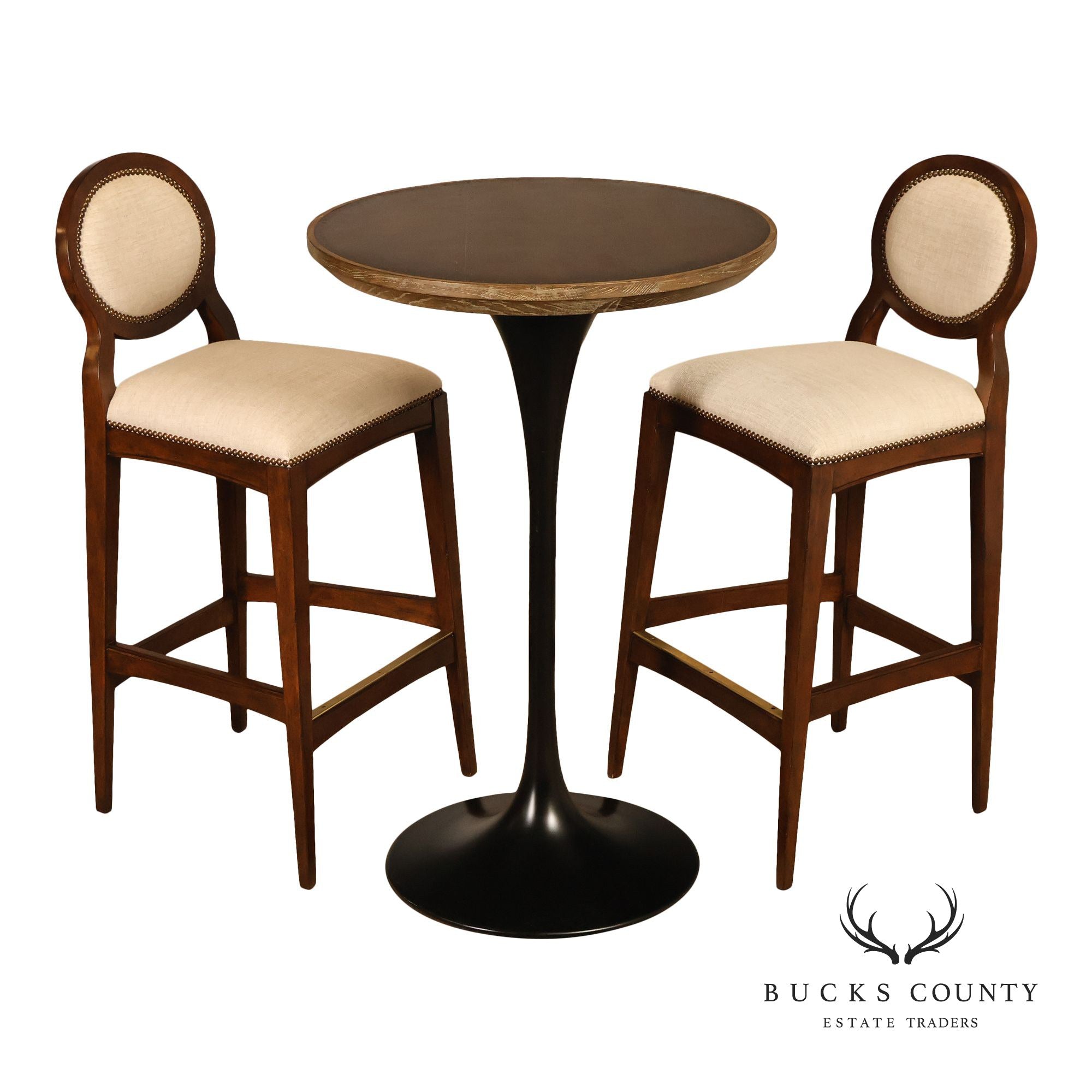 Arhaus Art Deco Style Three-Piece Bistro Dining Set