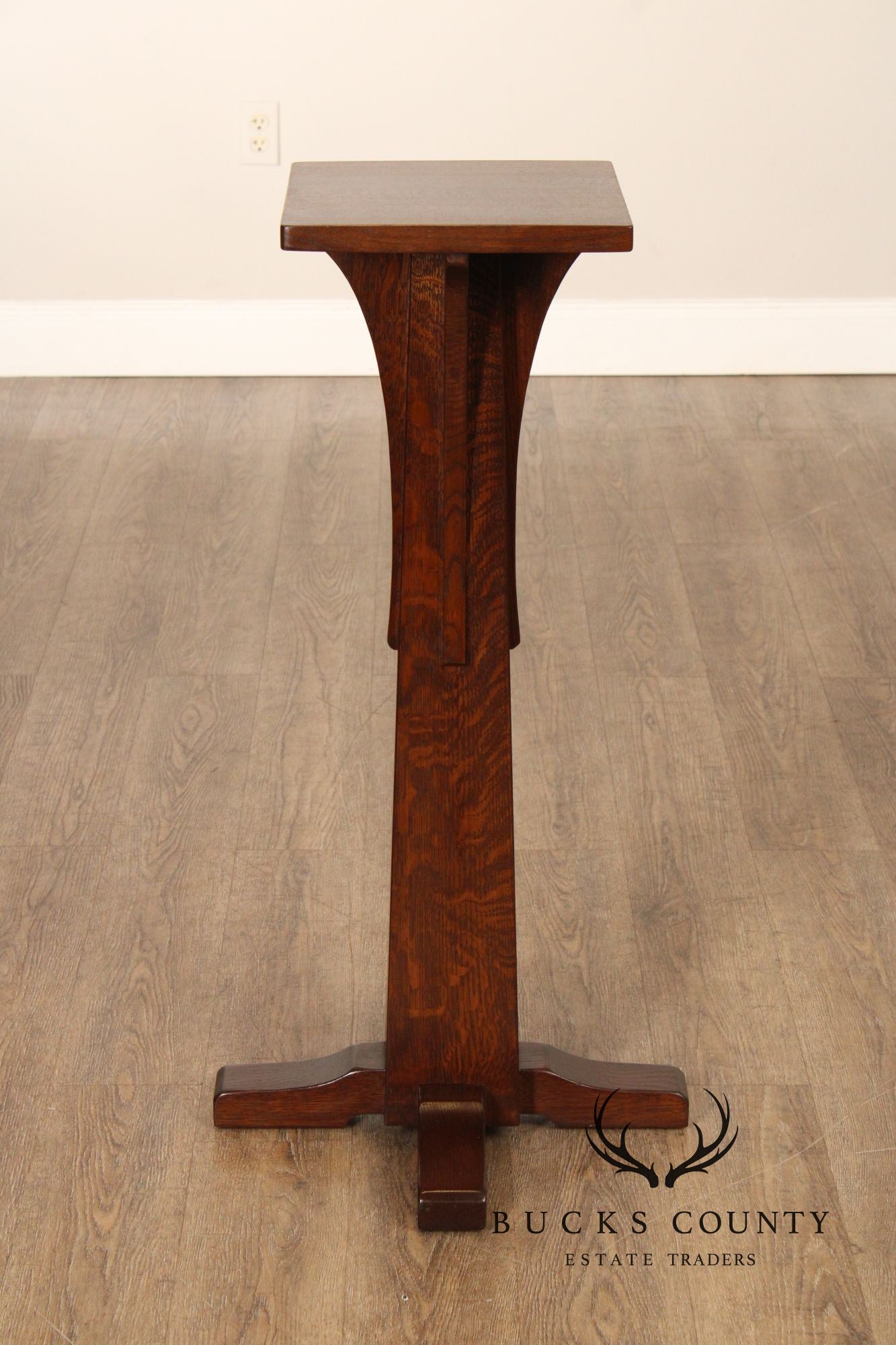 Stickley Mission Collection Oak Pedestal