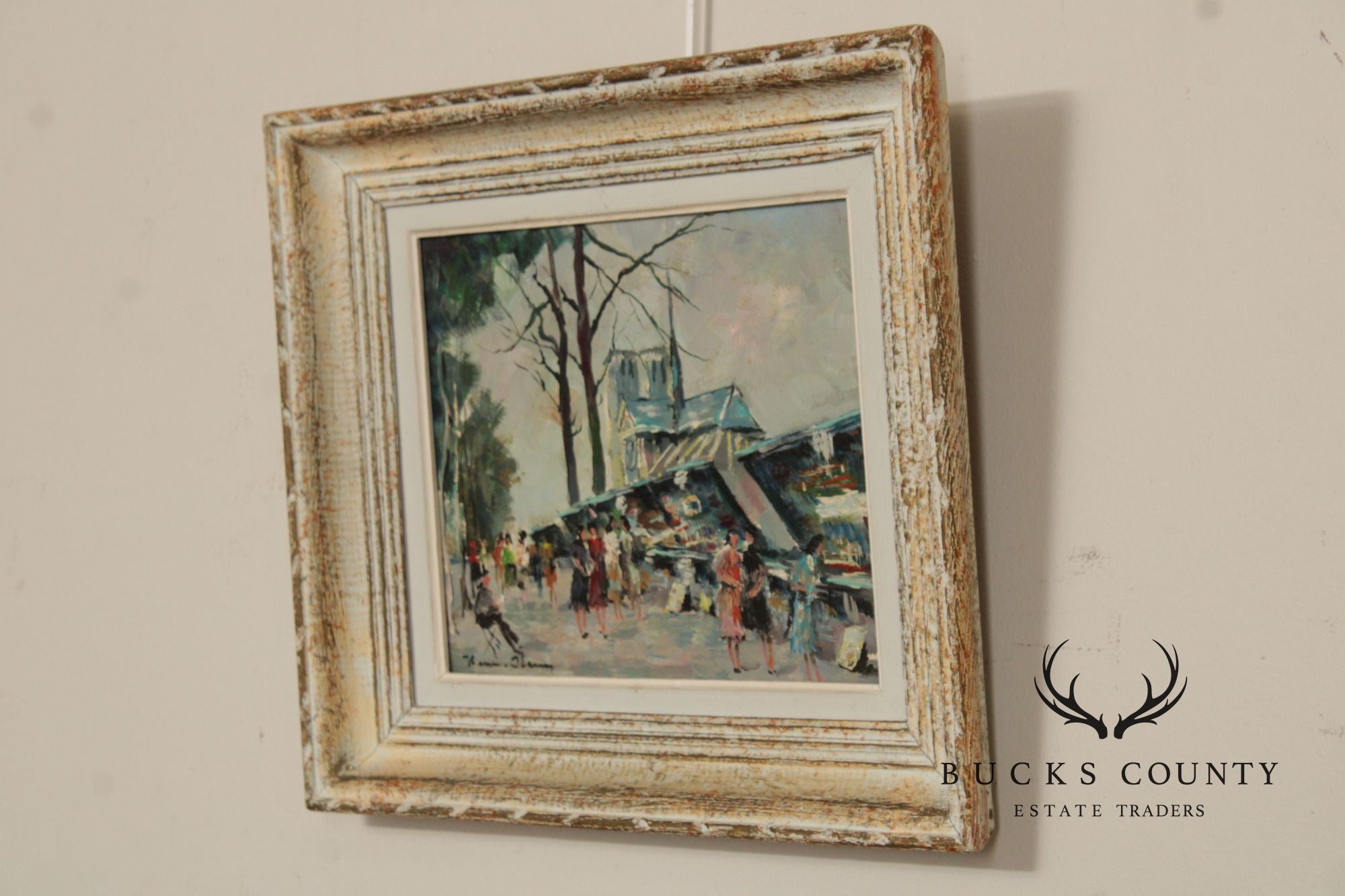 Henri Stenn Pair Of Framed Paintings, Place Du Tertre & Montmartre