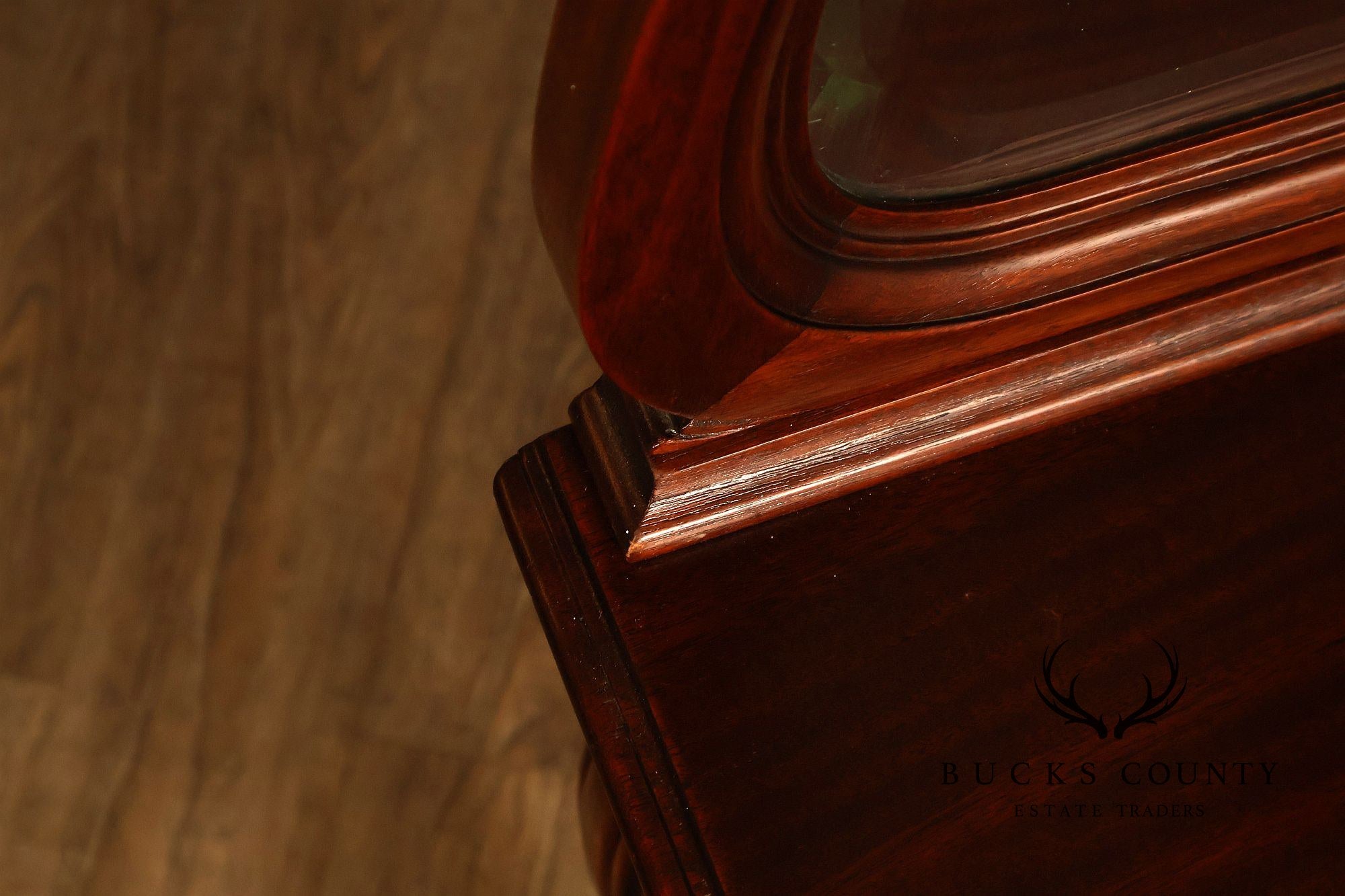 RJ Horner Antique Carved Mahogany Vanity With Mirror