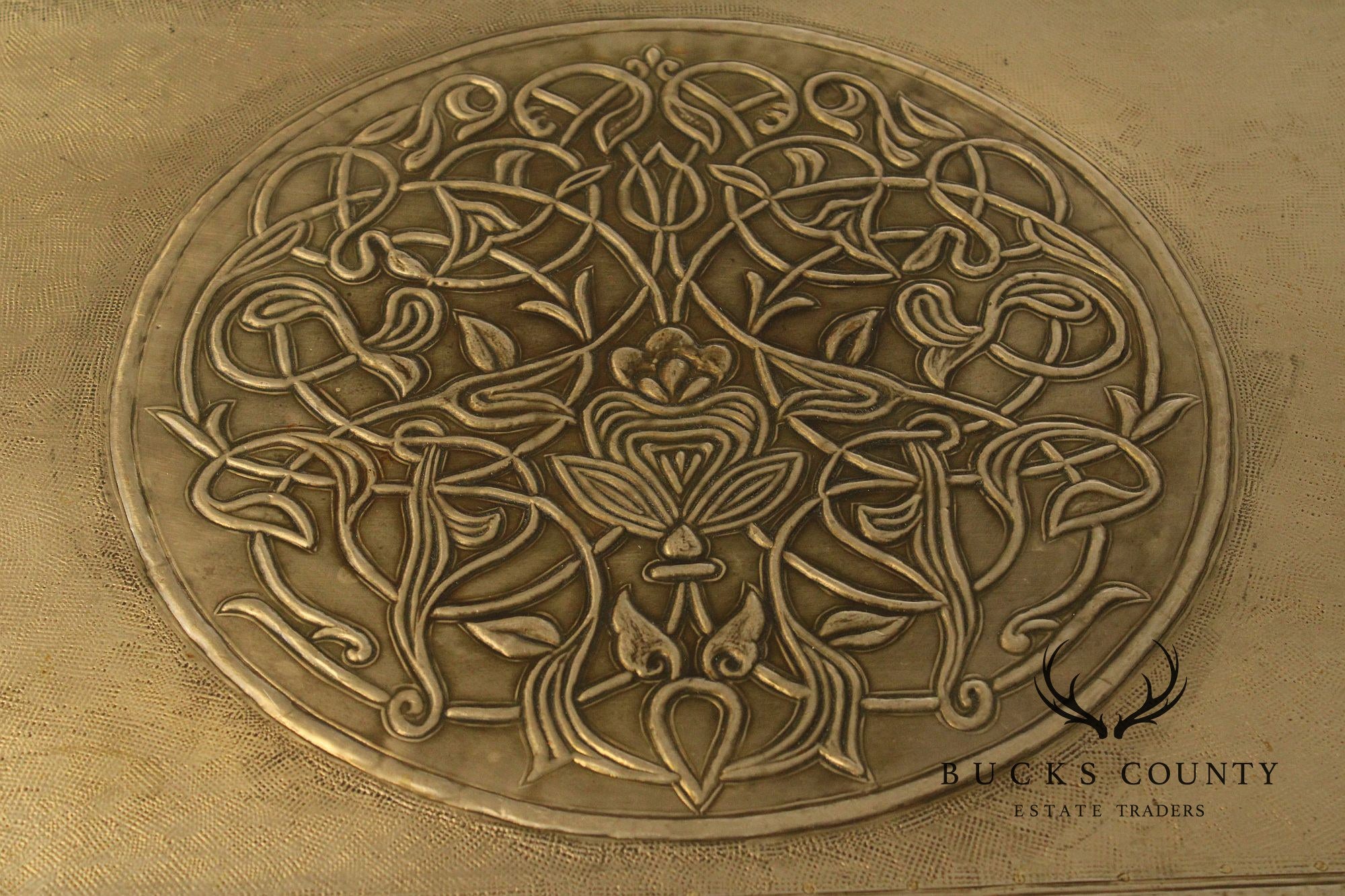 Vintage Embossed Metal Chest of Drawers