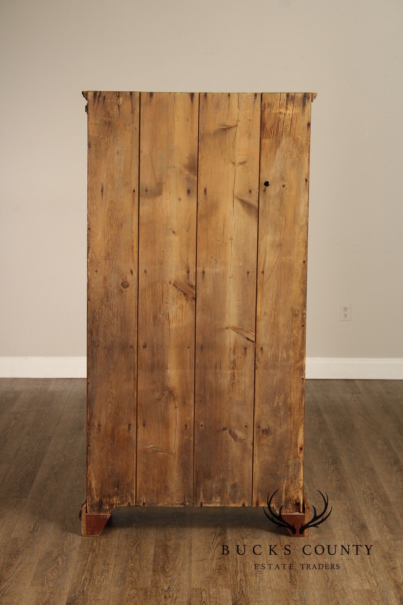 Antique American Primitive Pine Pantry Cupboard